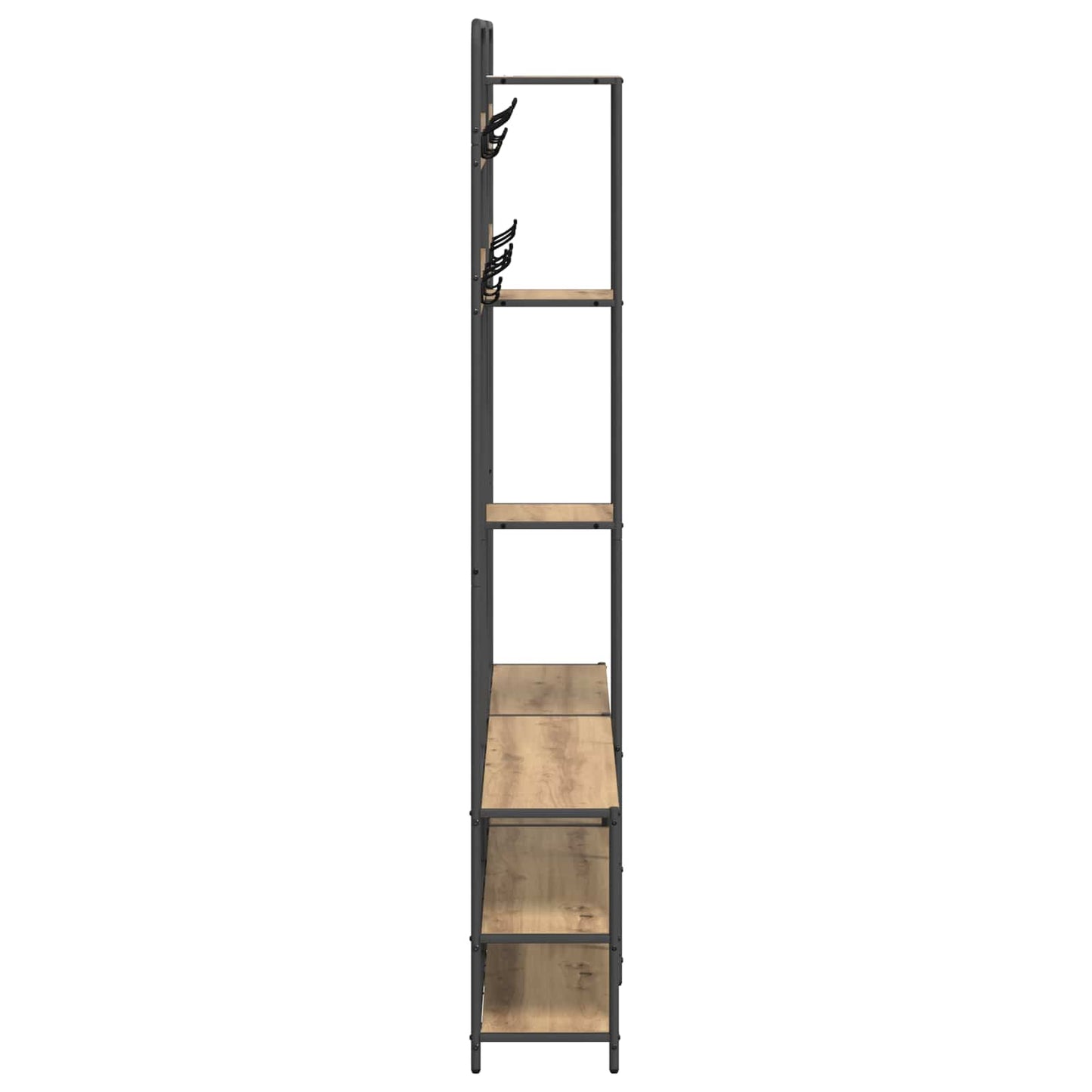 Knaggrekker med sko benk Artisan eik 143 x 30 x 199,5 cm