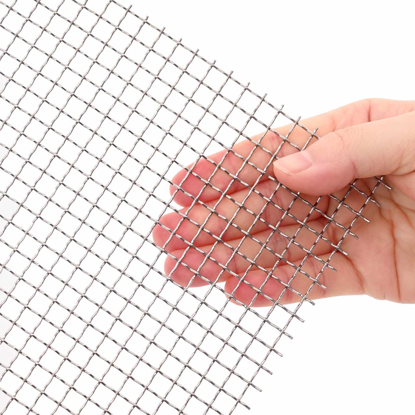 Maskeskjerm 120 x 1000 cm 3 Mesh Rustfritt stål 201 Sølv