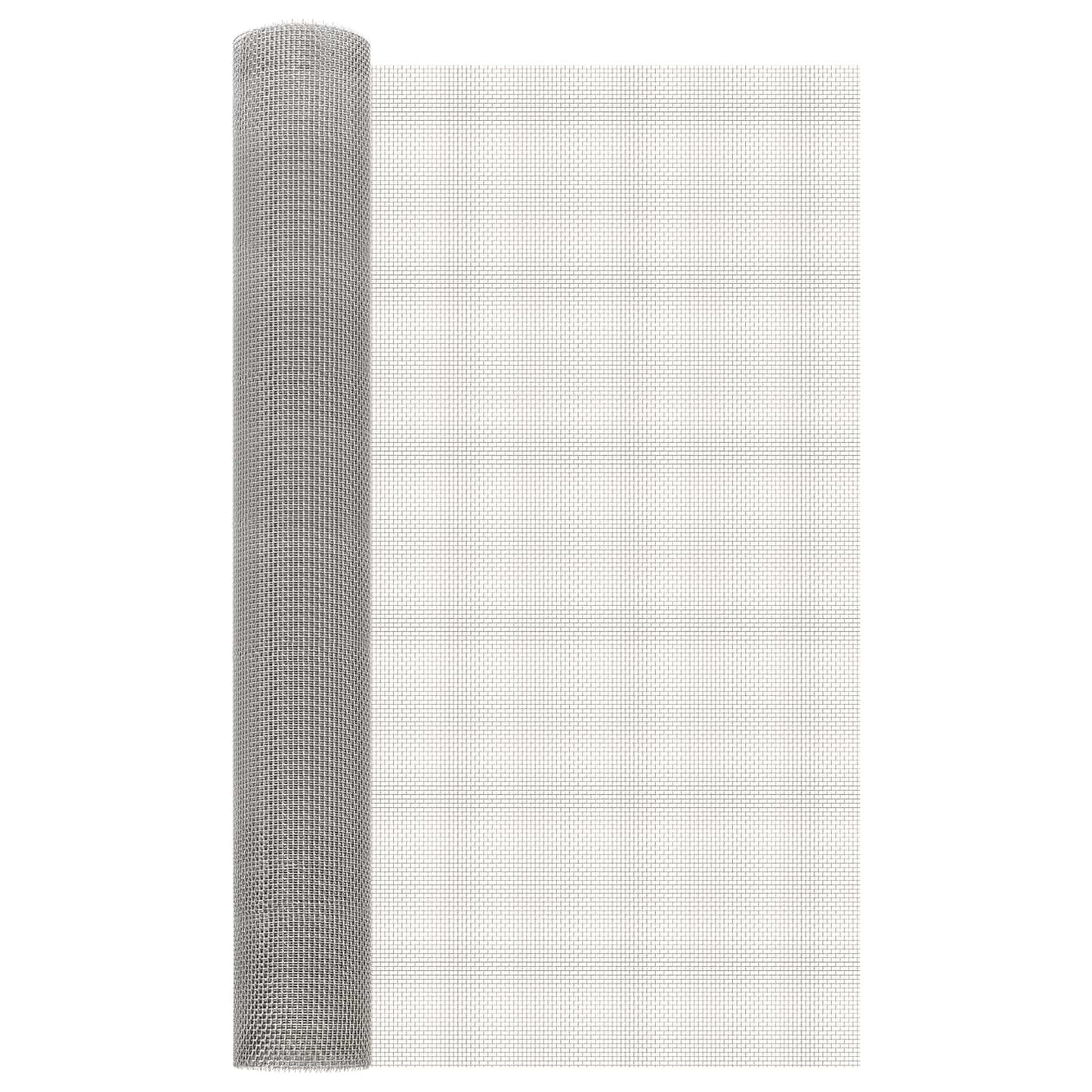 Maskeskjerm 80 x 1000 cm 6 Mesh Rustfritt stål 201 Sølv