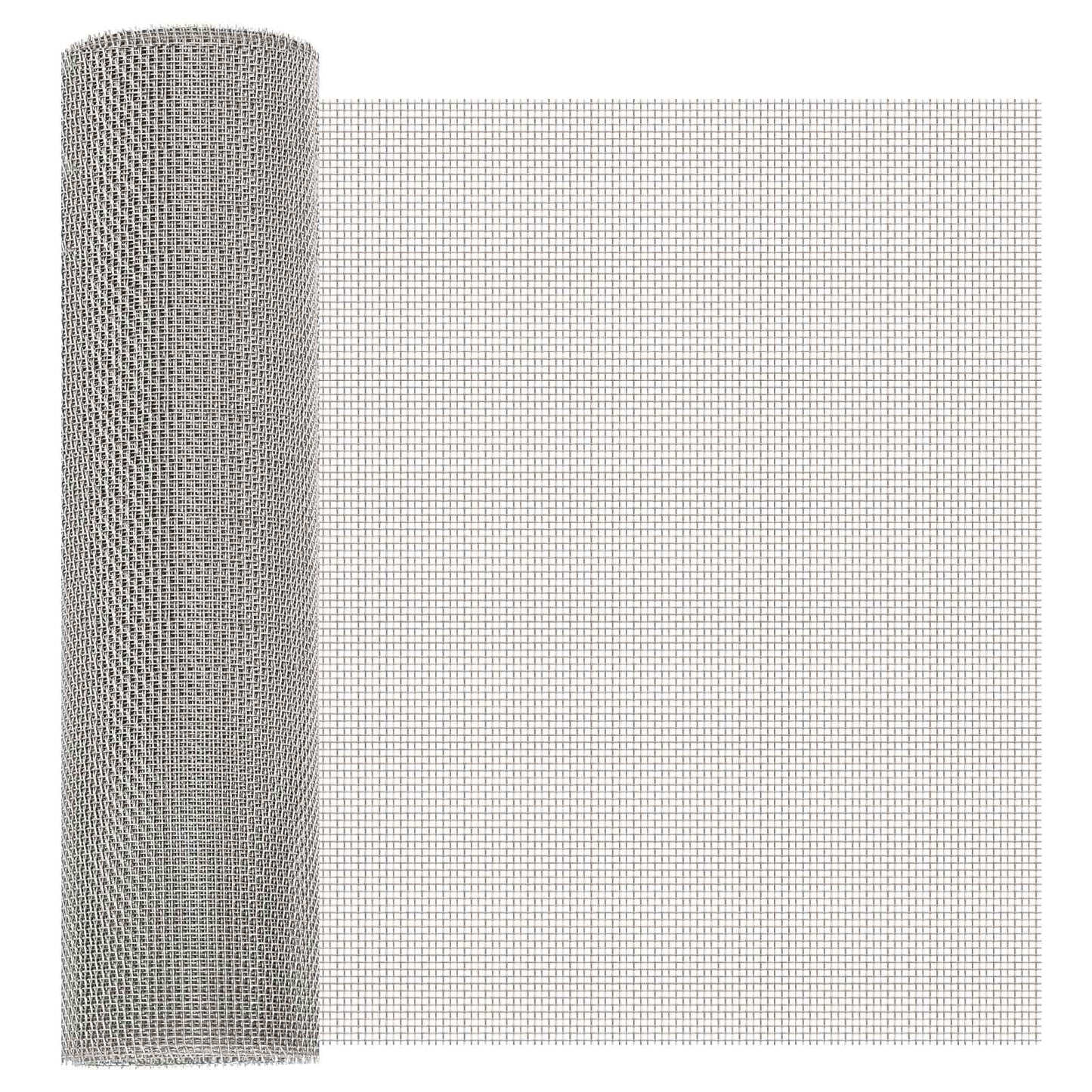Maskeskjerm 40 x 200 cm 8 Mesh Rustfritt stål 201 Sølv