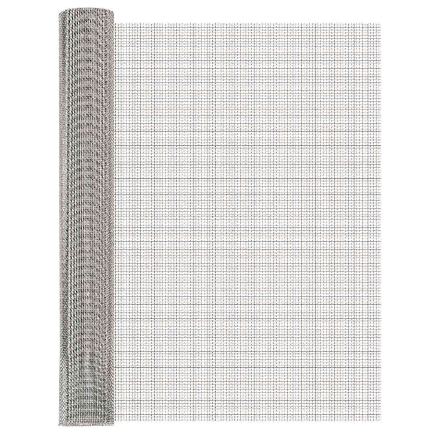 Maskeskjerm 80 x 200 cm 8 Mesh Rustfritt stål 201 Sølv