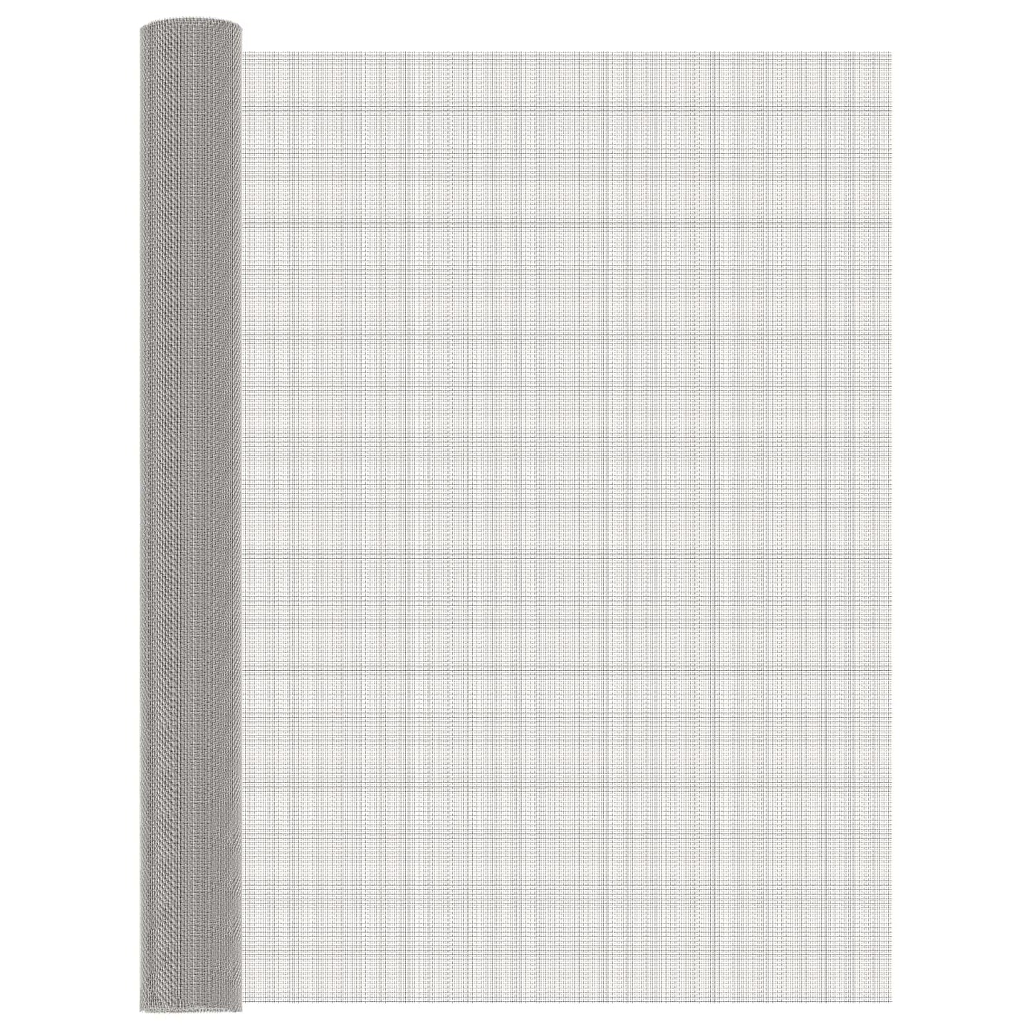 Maskeskjerm 100 x 500 cm 8 Mesh Rustfritt stål 201 Sølv