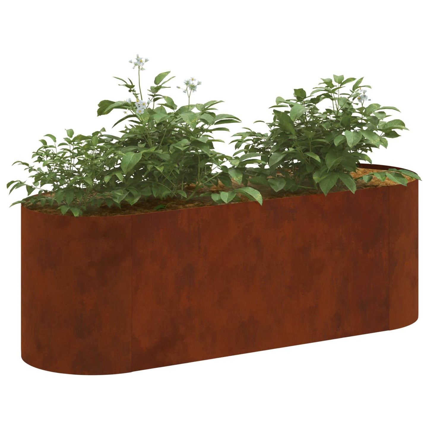 Hevet Hagebed Cortenstål 120 x 40 x 40 cm