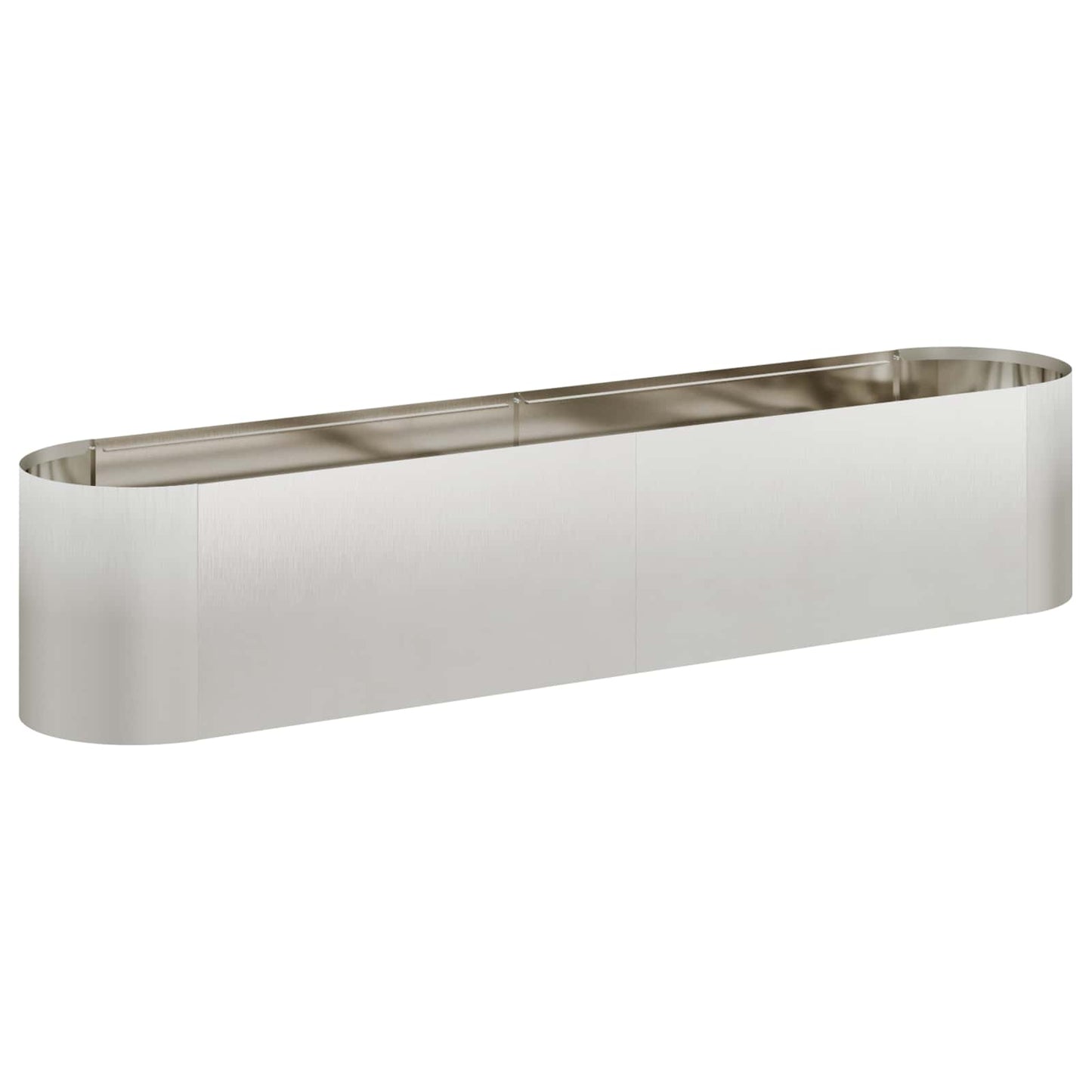 Hevet Hagebed Rustfritt stål 200 x 40 x 40 cm