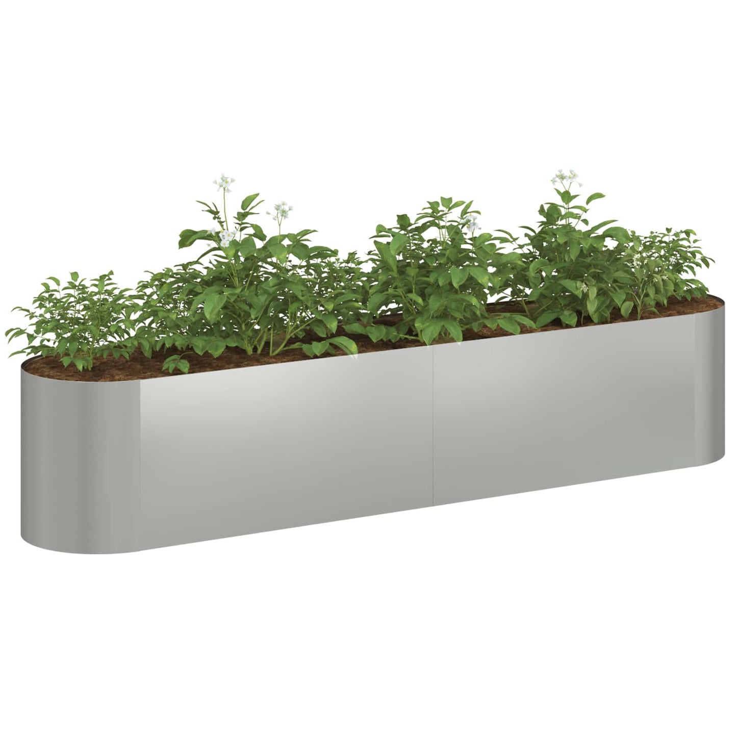 Hevet Hagebed Galvanisert stål 200 x 40 x 40 cm