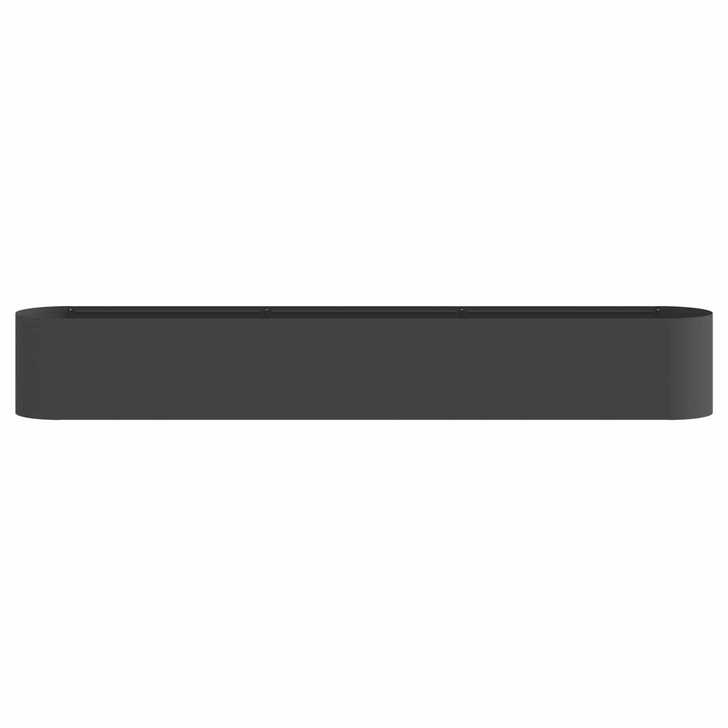 Hevet Hagebed Svart 280 x 40 x 40 cm