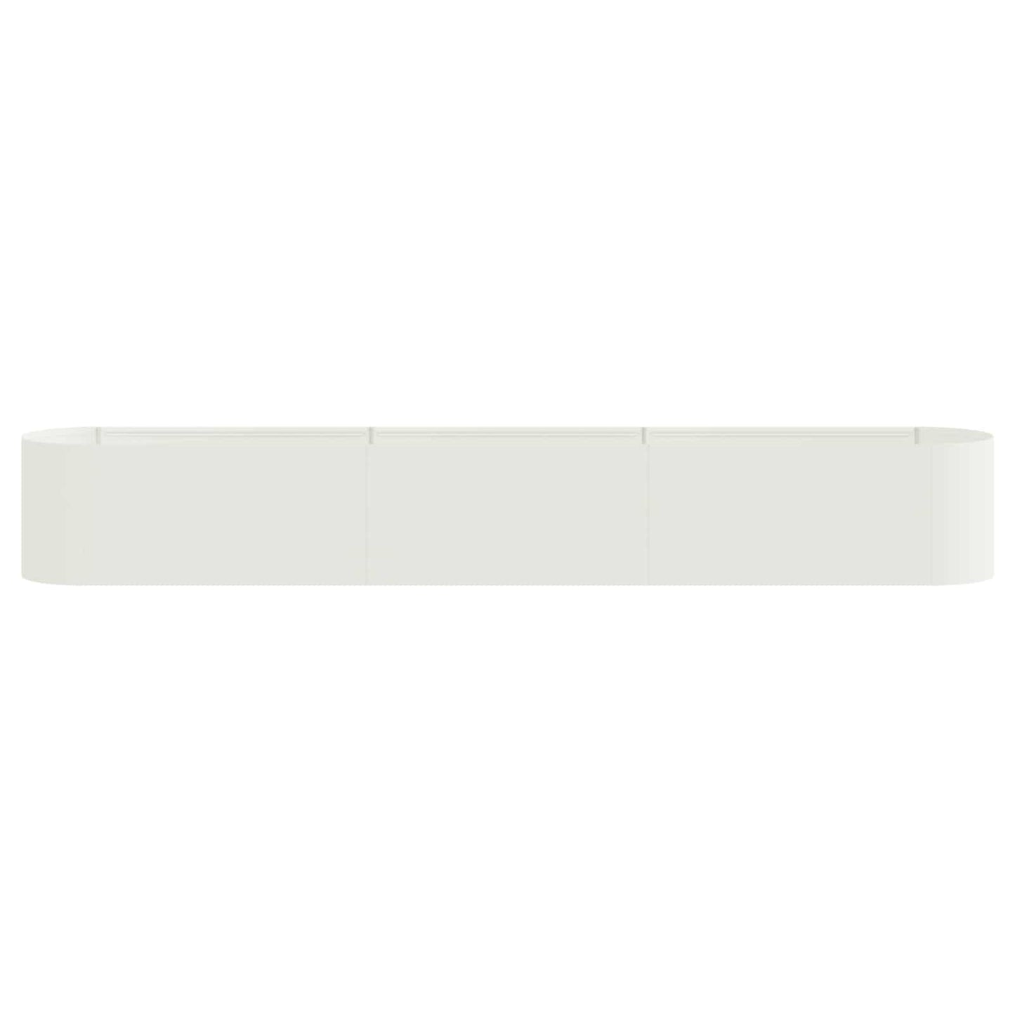Hevet Hagebed Hvit 280 x 40 x 40 cm