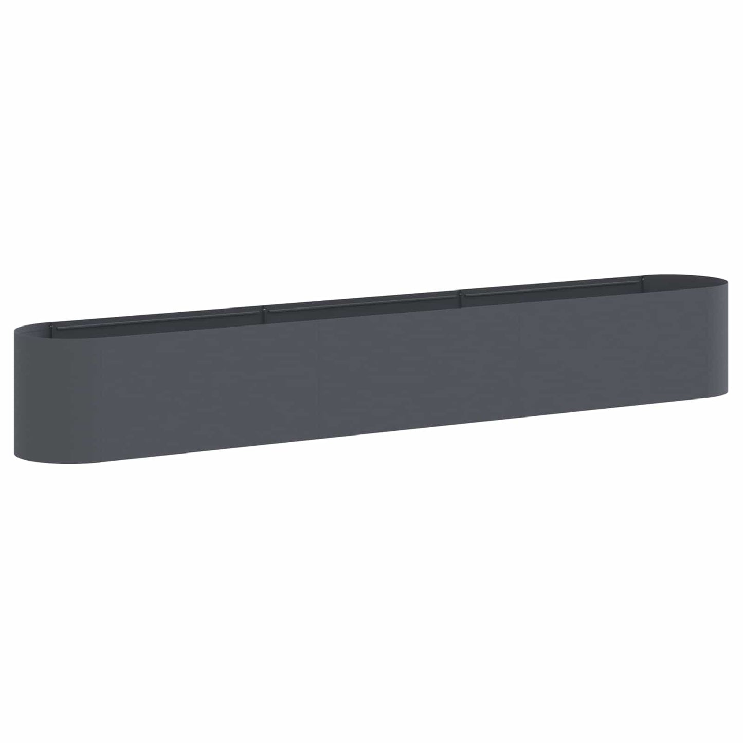 Hevet Hagebed Antrasitt 280 x 40 x 40 cm
