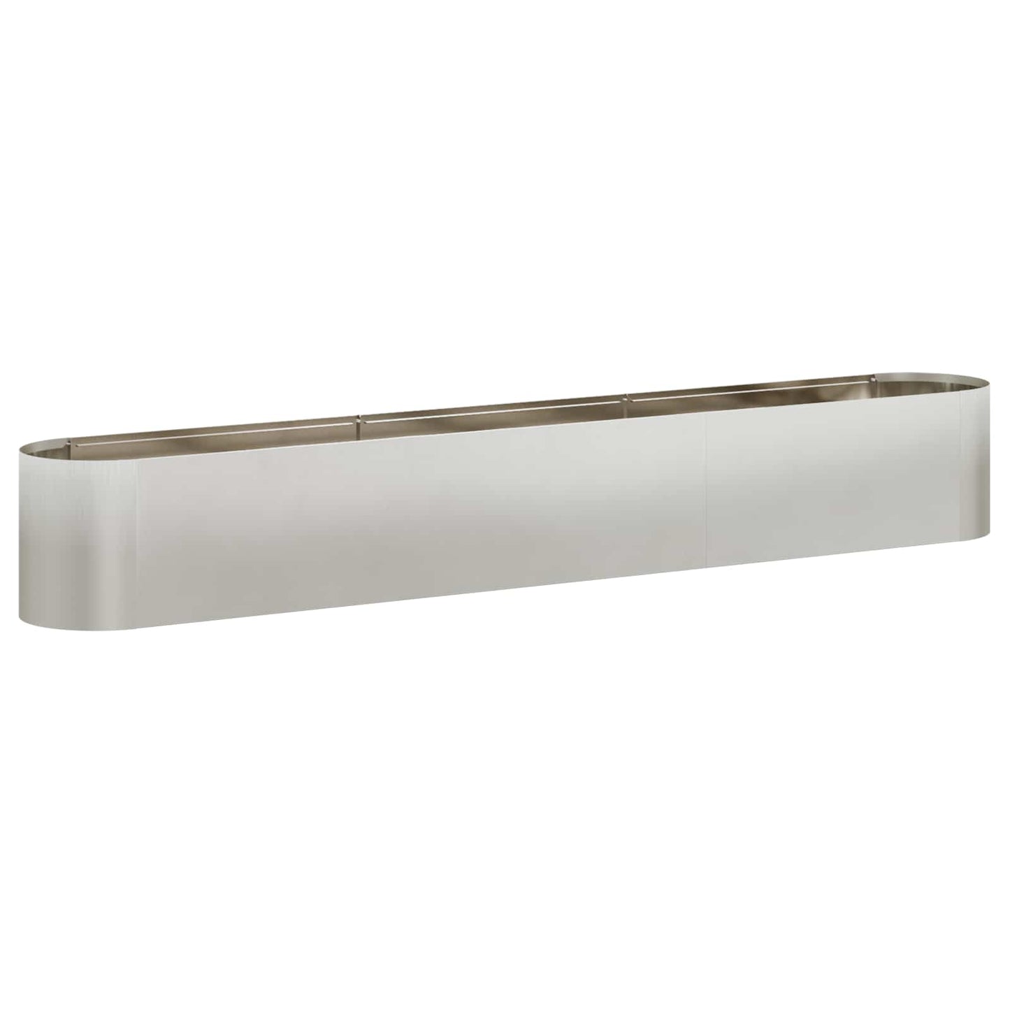 Hevet Hagebed Rustfritt stål 280 x 40 x 40 cm