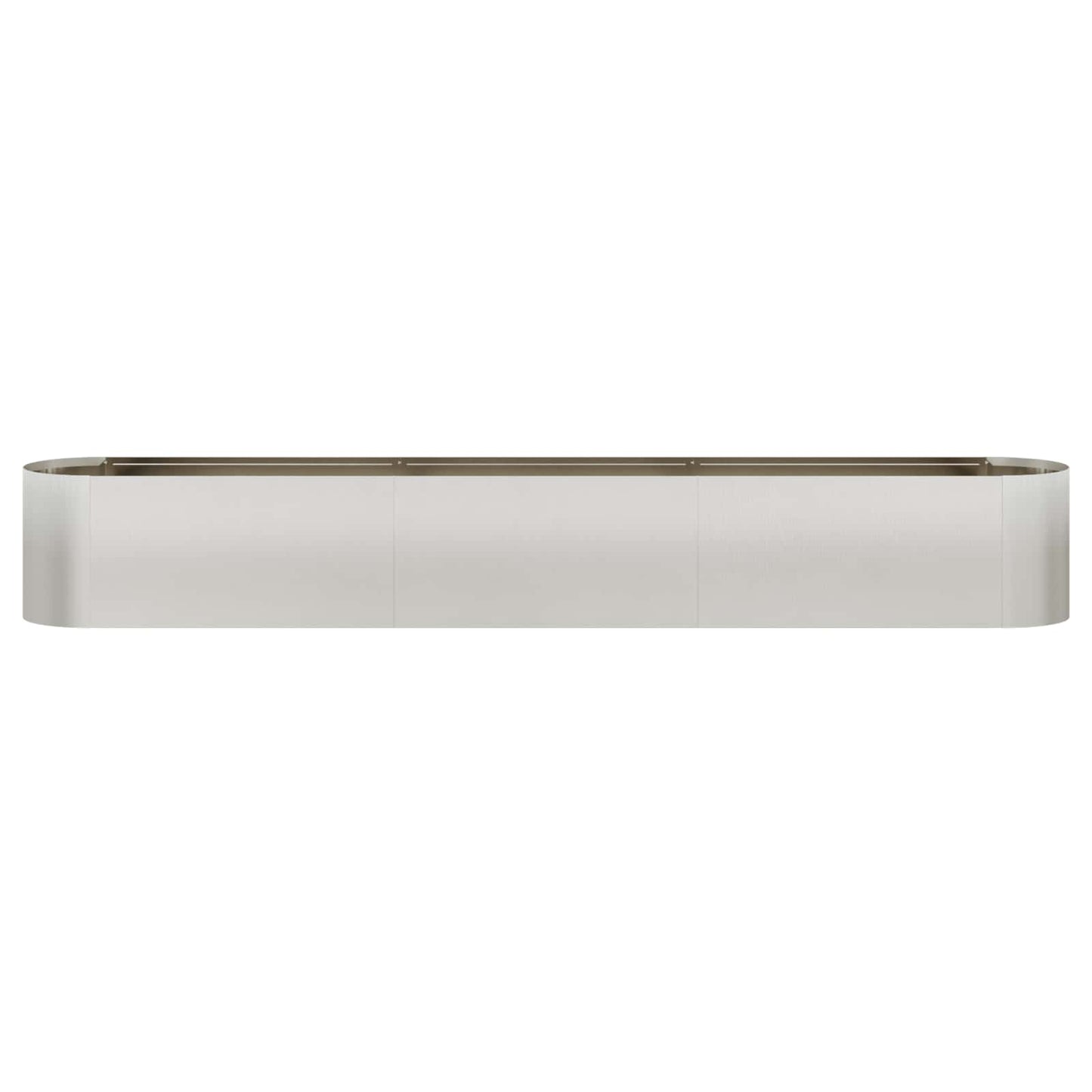Hevet Hagebed Rustfritt stål 280 x 40 x 40 cm