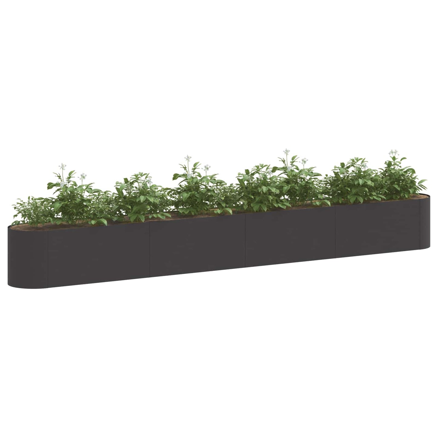 Hevet Hagebed Svart 360 x 40 x 40 cm