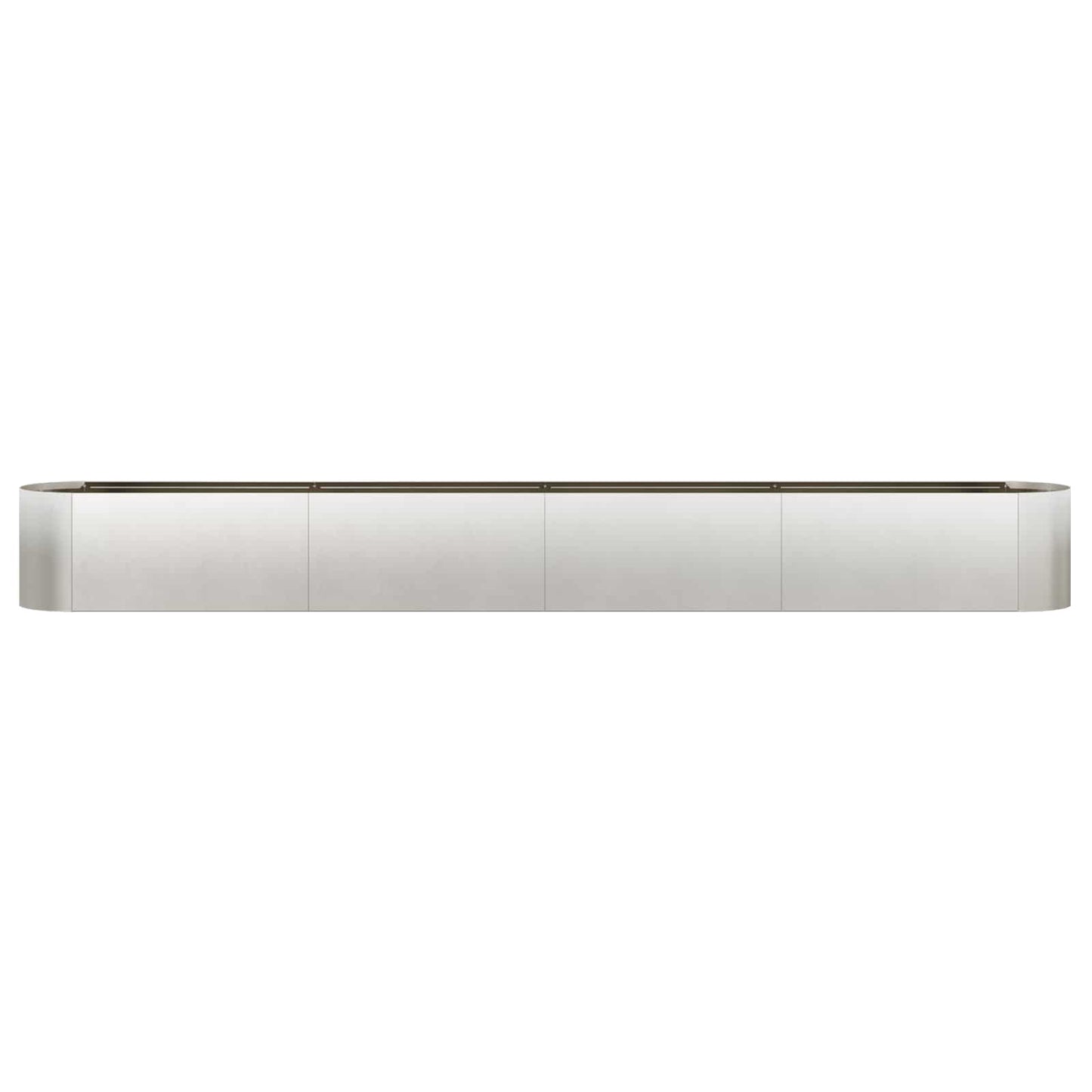 Hevet Hagebed Rustfritt stål 360 x 40 x 40 cm