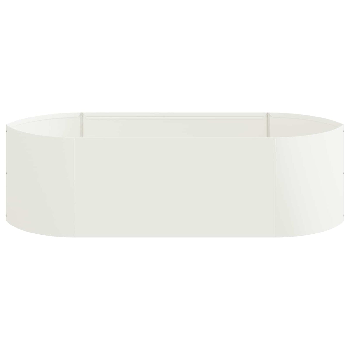 Hevet Hagebed Hvit 140 x 40 x 40 cm Stål