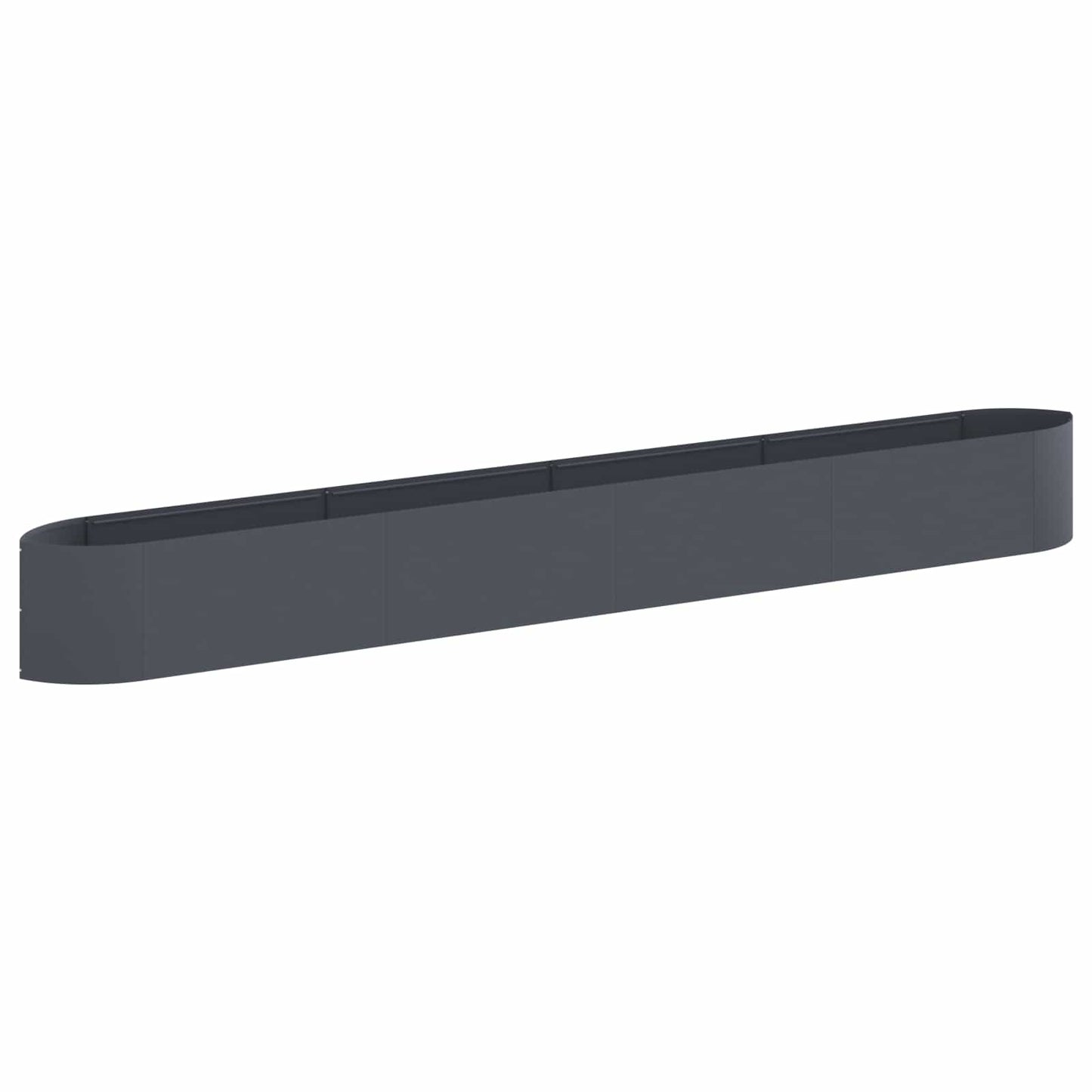 Hevet Hagebed Antrasitt 380 x 40 x 40 cm Stål
