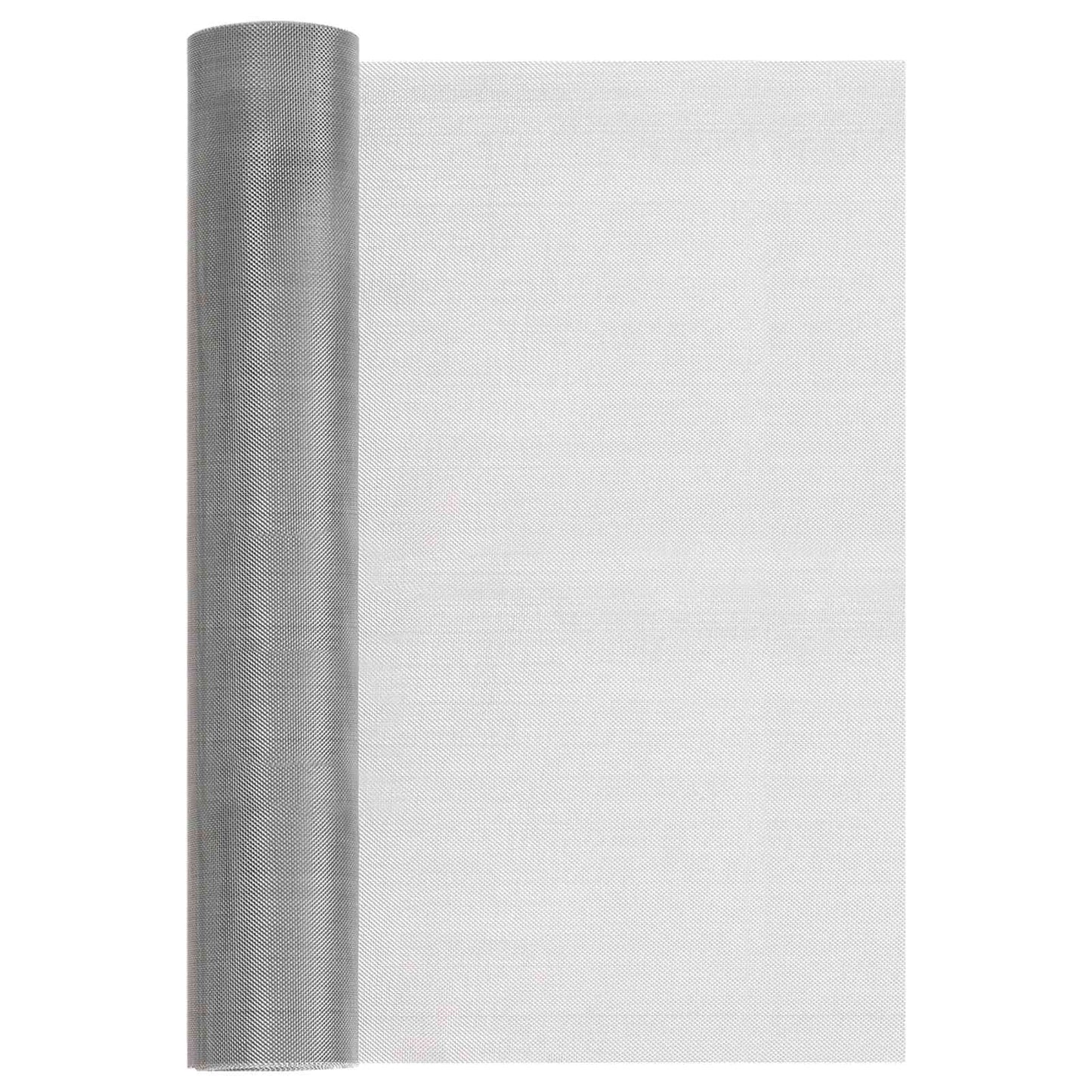 Maskeskjerm 40 x 500 cm 30 Mesh Rustfritt stål 201 Sølv