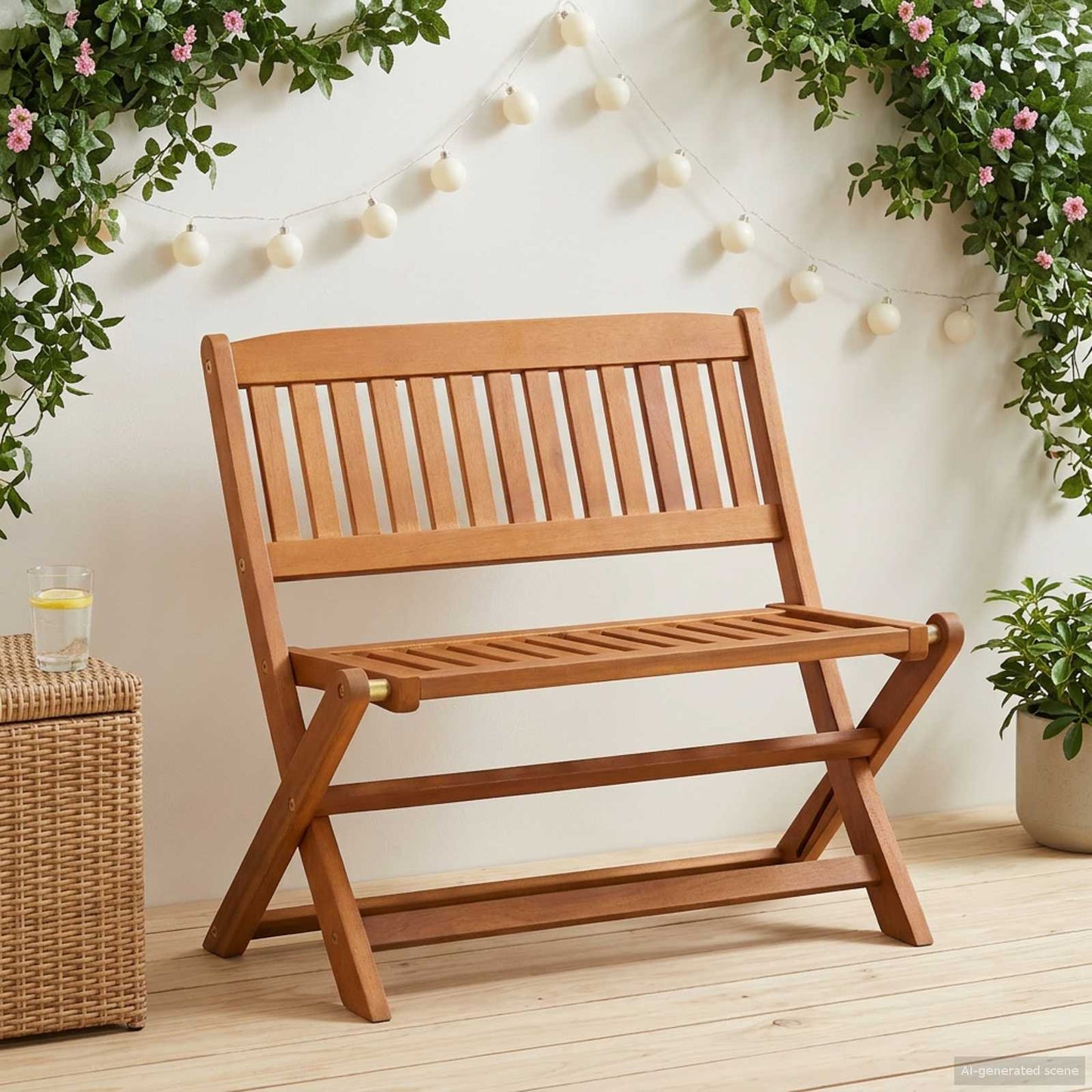 Barnebenk Brun 61 x 38 x 57 cm Solid Eucalyptus Tre