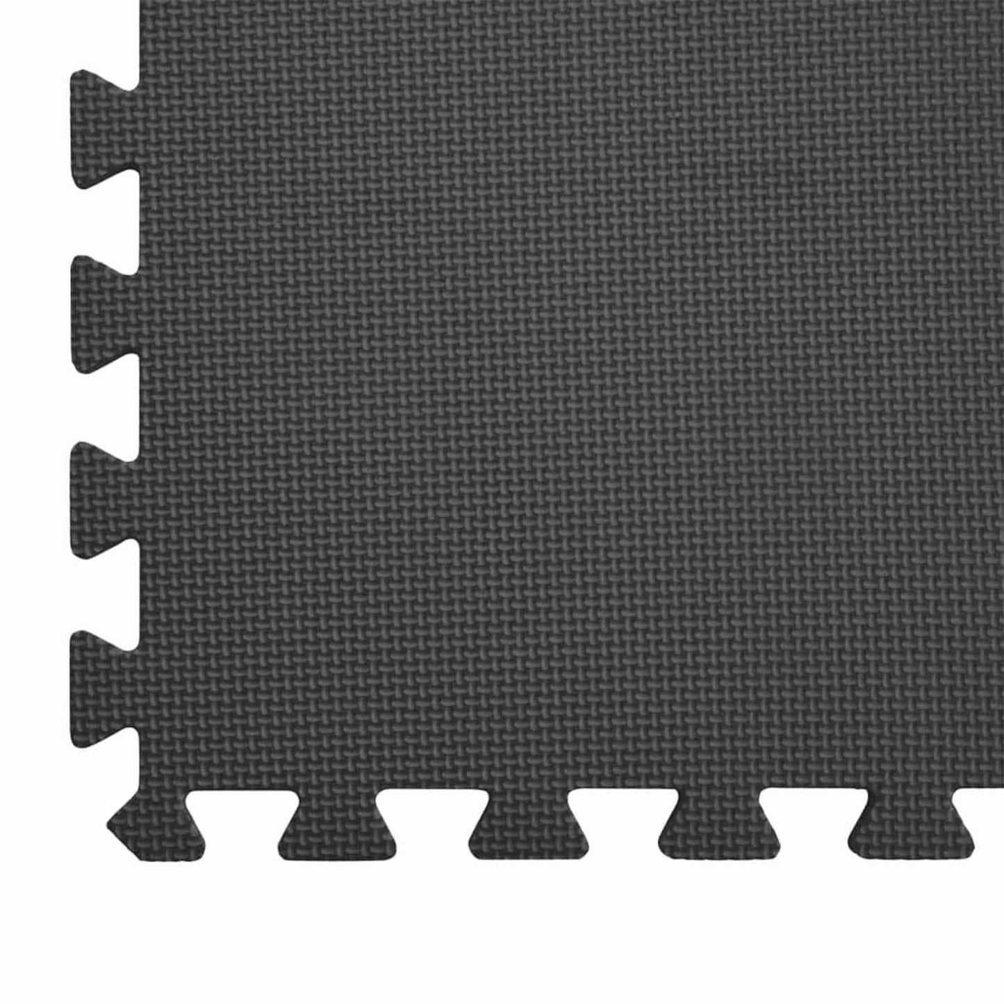 Bassenggrunnmatte 6 pcs Svart 2,16 ㎡ EVA Skum