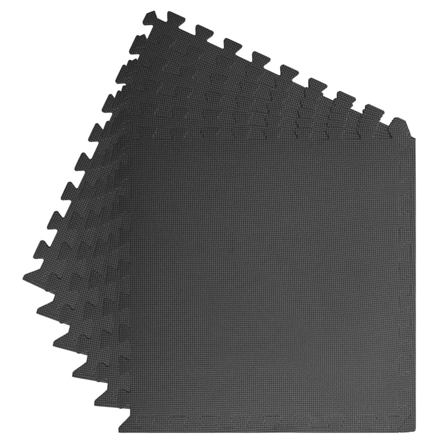 Bassenggrunnmatte 6 pcs Svart 2,16 ㎡ EVA Skum