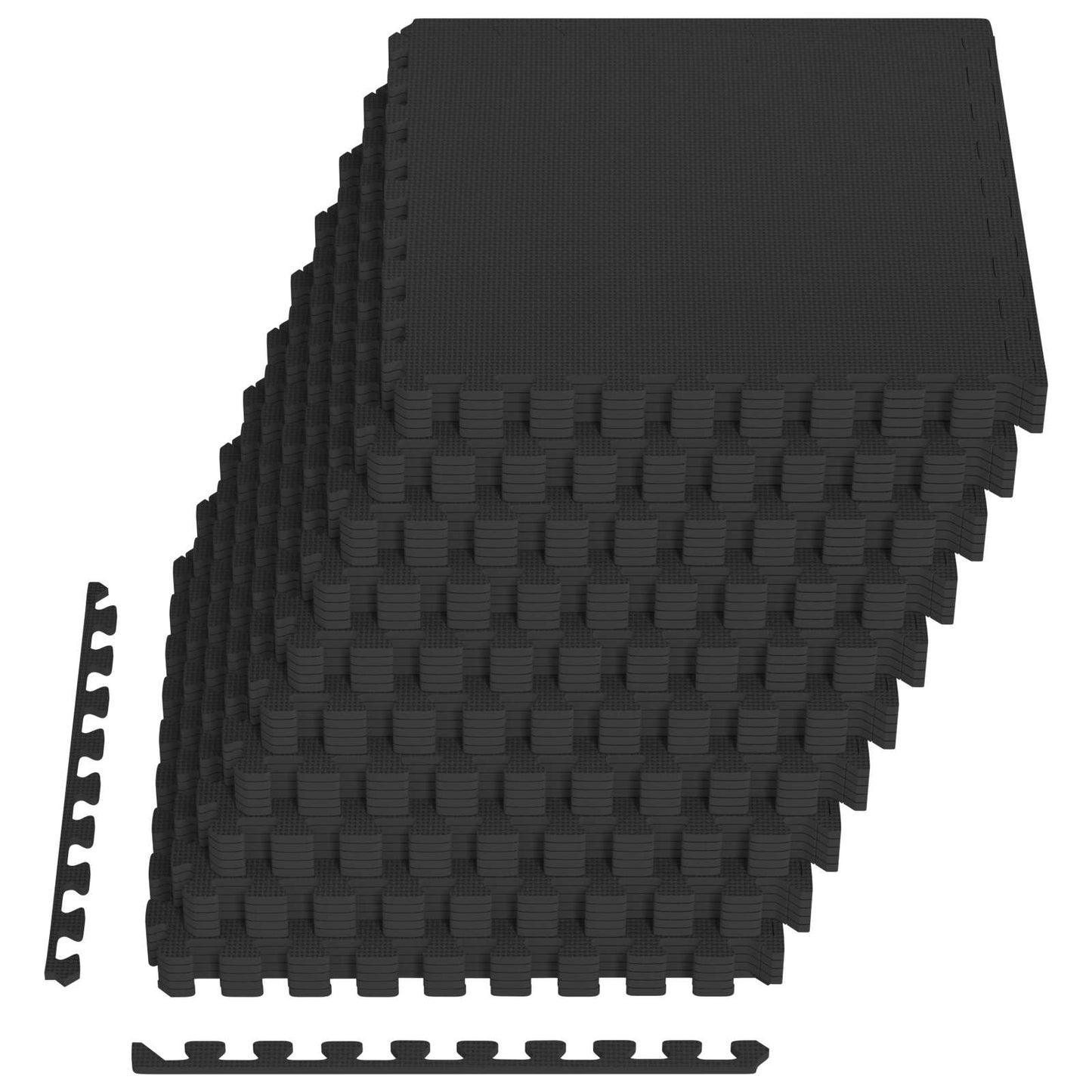 Bassenggrunnmatte 40 pcs Svart 14,4 m² EVA Skum