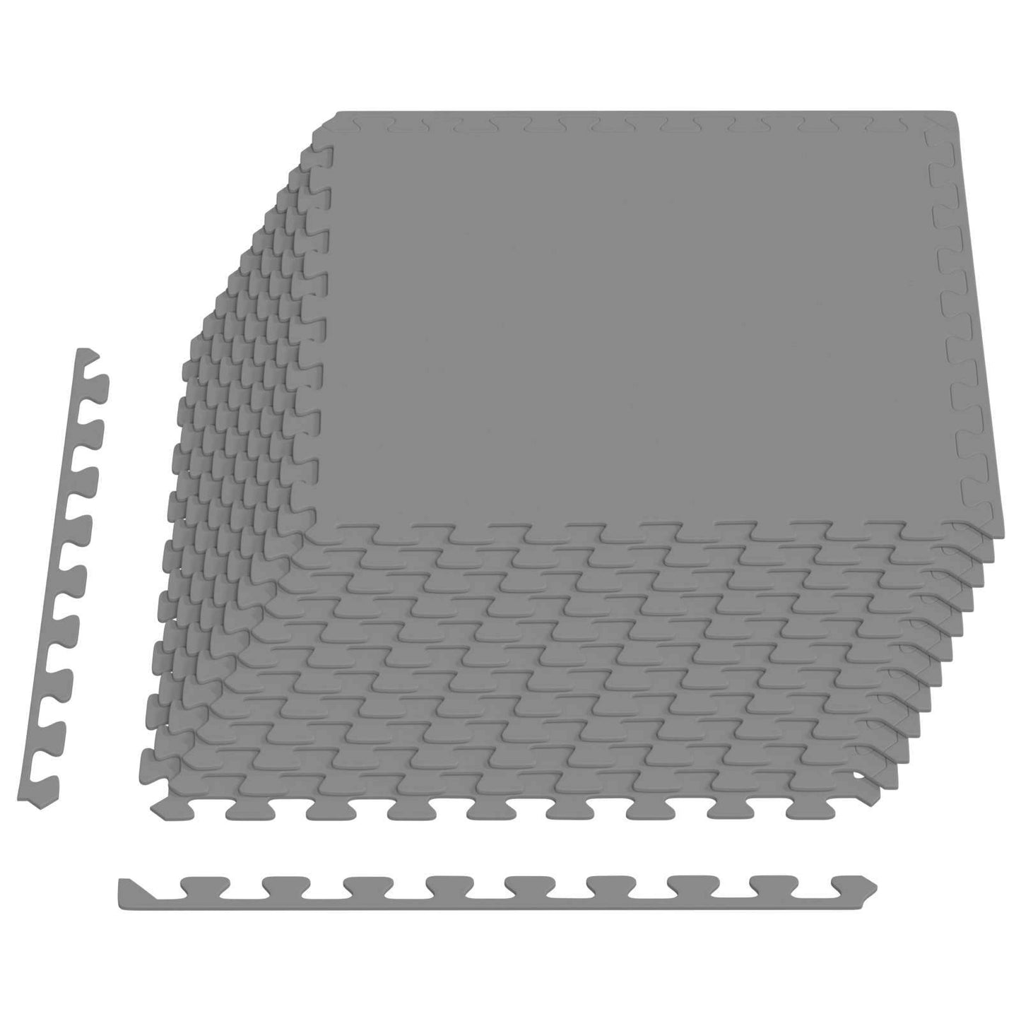 Bassenggrunnmatte 12 pcs Grå 4,32 m² EVA Skum