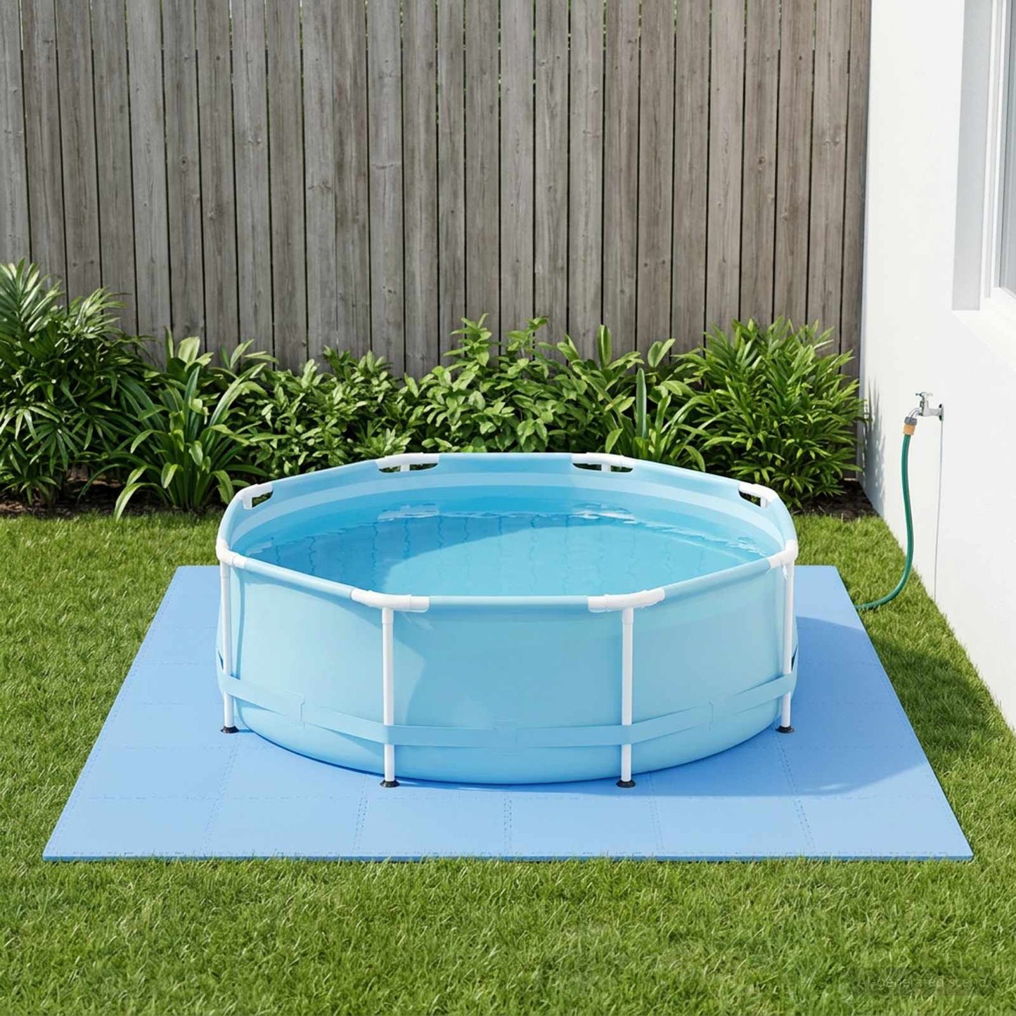 Bassenggrunnmatte 12 pcs Blå 4,32 m² EVA Skum