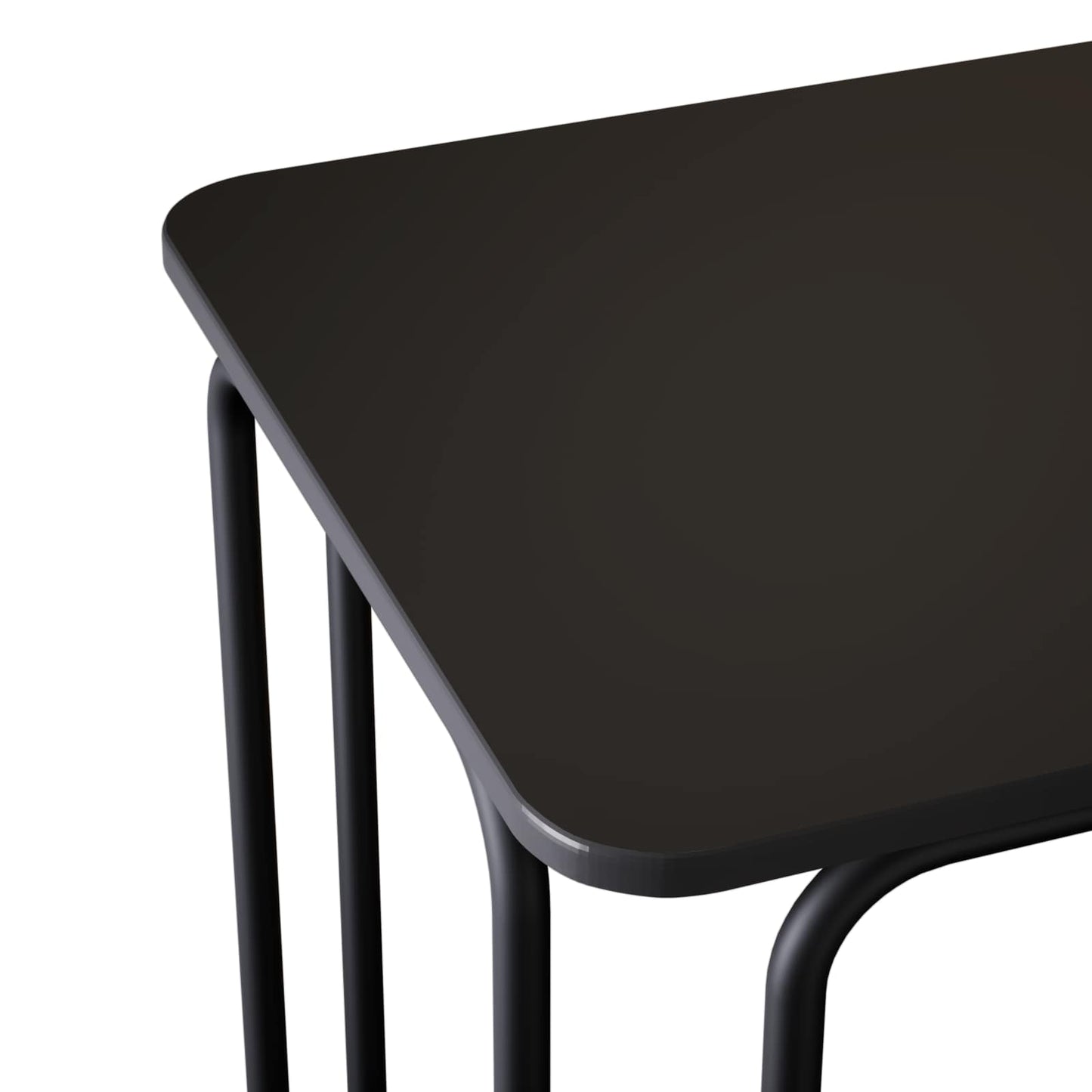 Spisebord 100 x 50 x 75 cm Konstruert tre Svart Rektangulær