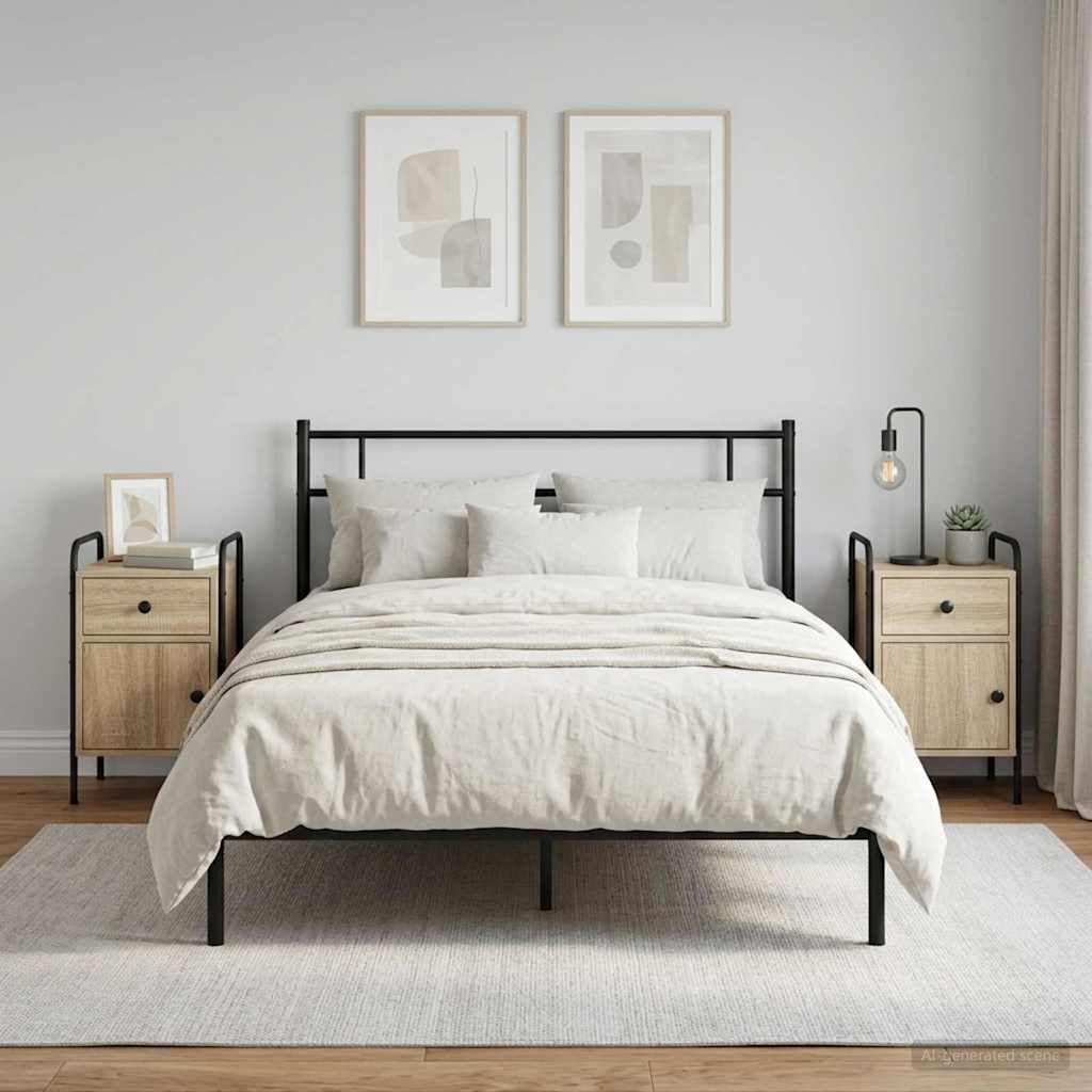 Nattbordskap 2 stk. Sonoma eik 35 x 36,5 x 61 cm Konstruert tre