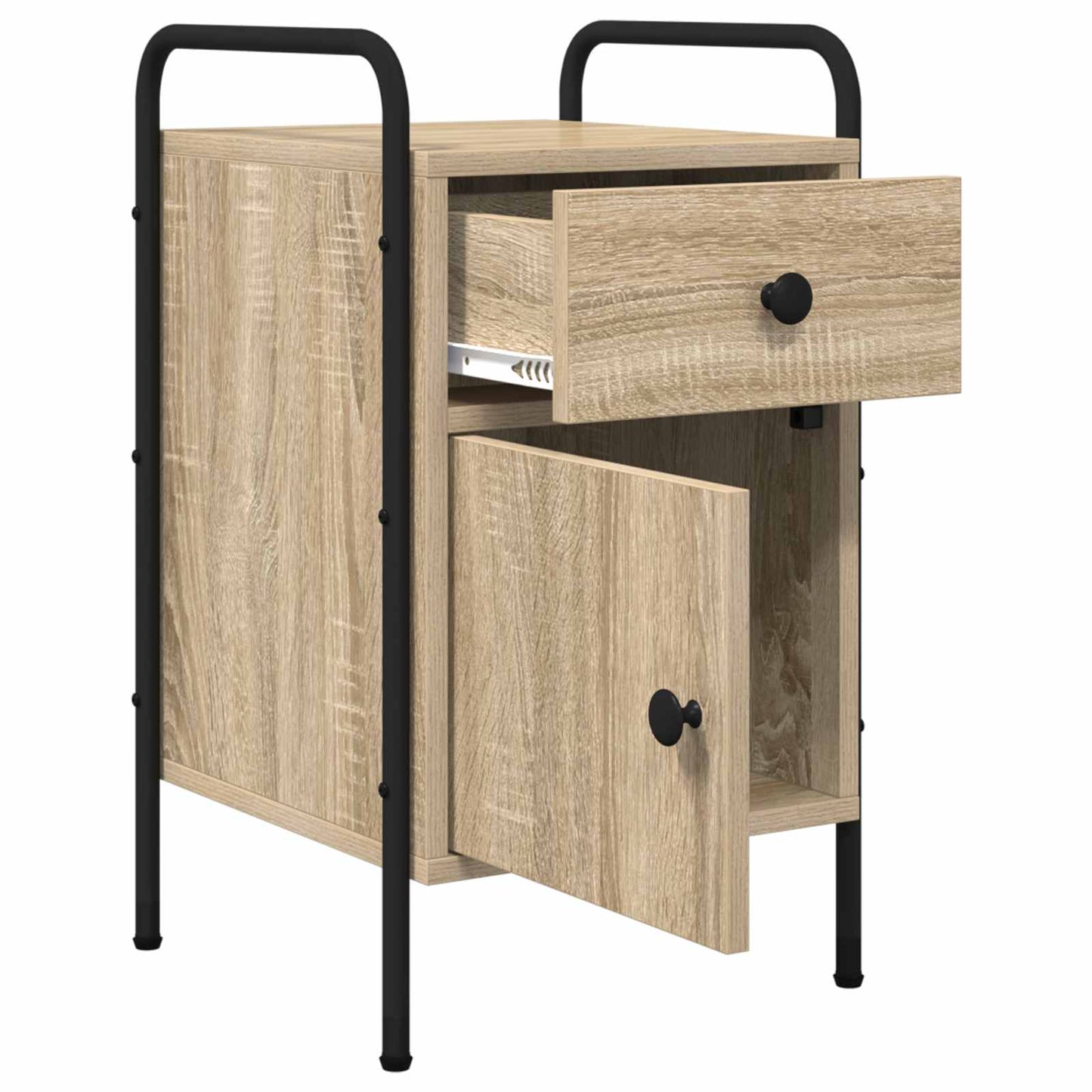 Nattbordskap 2 stk. Sonoma eik 35 x 36,5 x 61 cm Konstruert tre