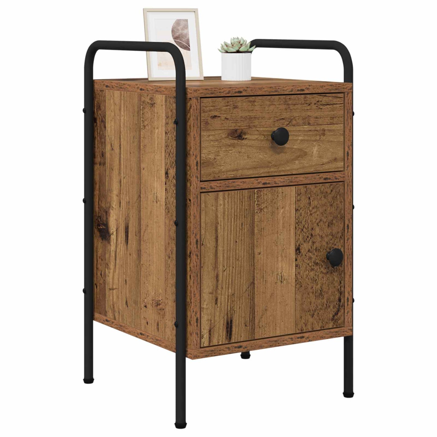 Nattbordskap Gammelt tre 35 x 36,5 x 61 cm Konstruert tre