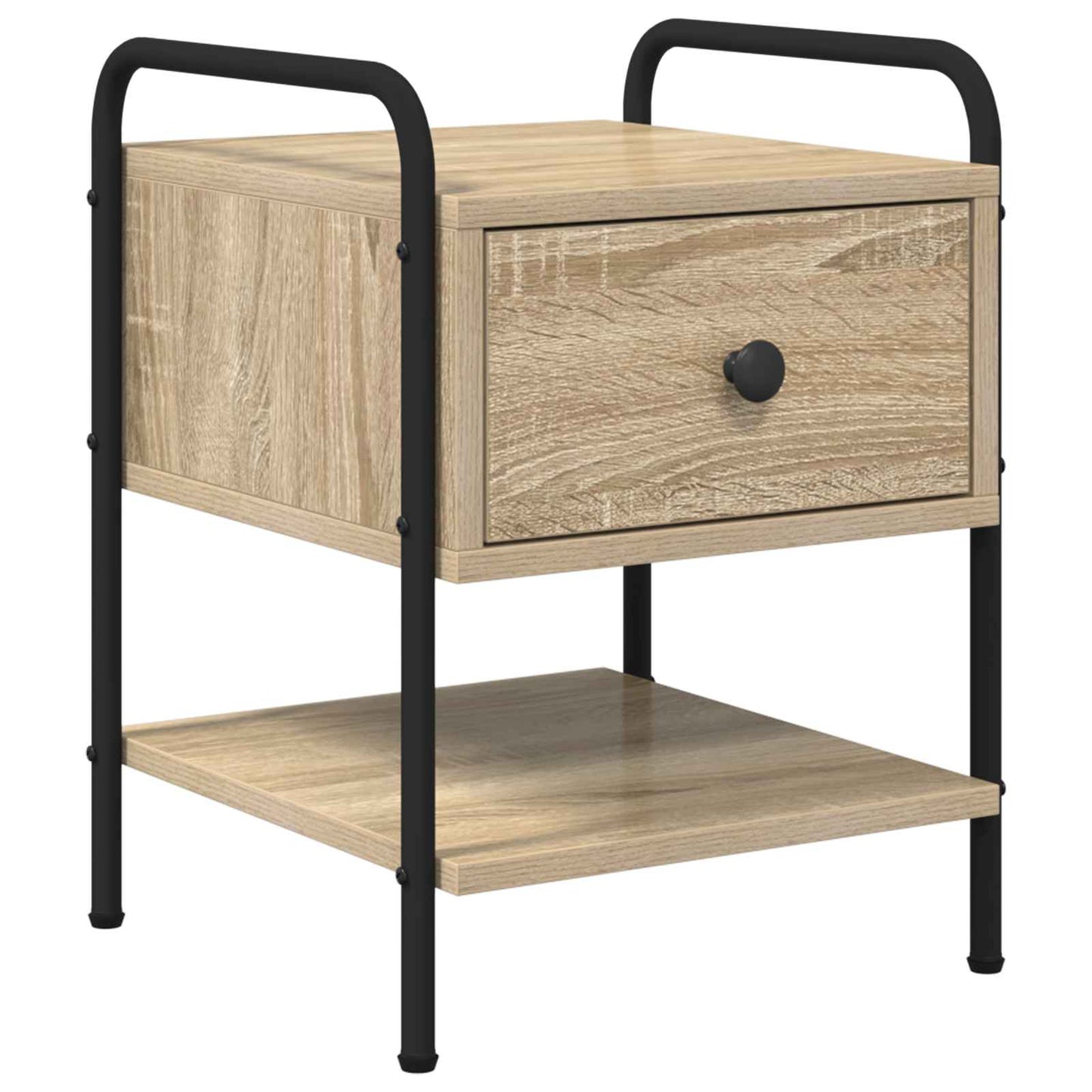 Nattbordskap 2 stk. Sonoma eik 35 x 36,5 x 47 cm Konstruert tre