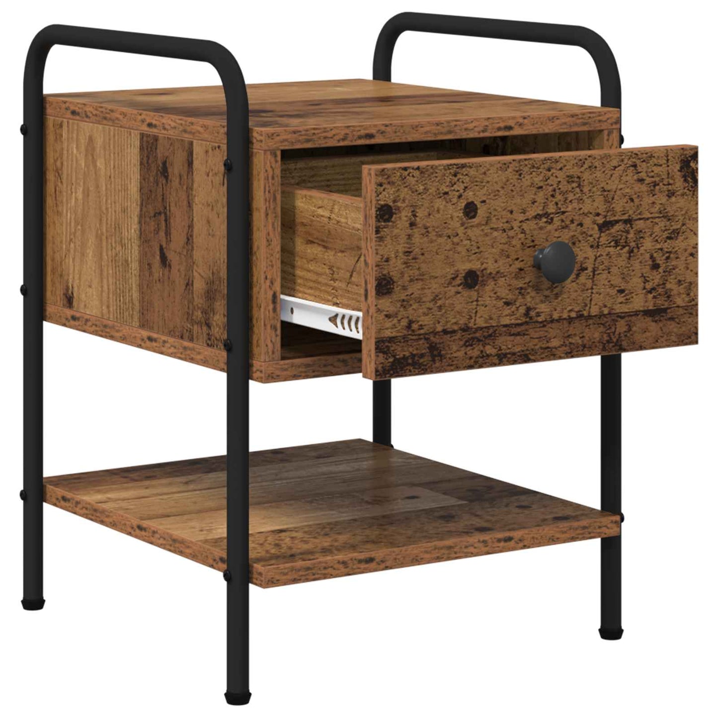 Nattbordskap 2 stk. Gammelt tre 35 x 36,5 x 47 cm