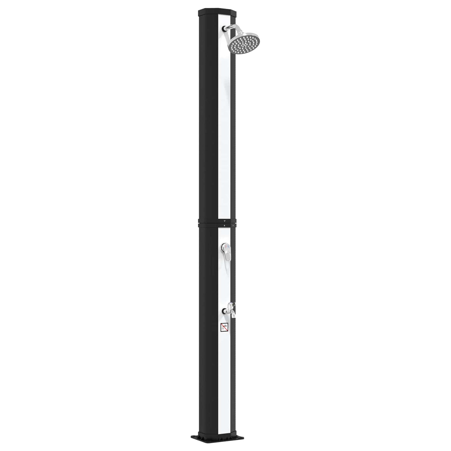 SolDusj med dusjhode og kran 40 l PVC, ABS, Sinklegering