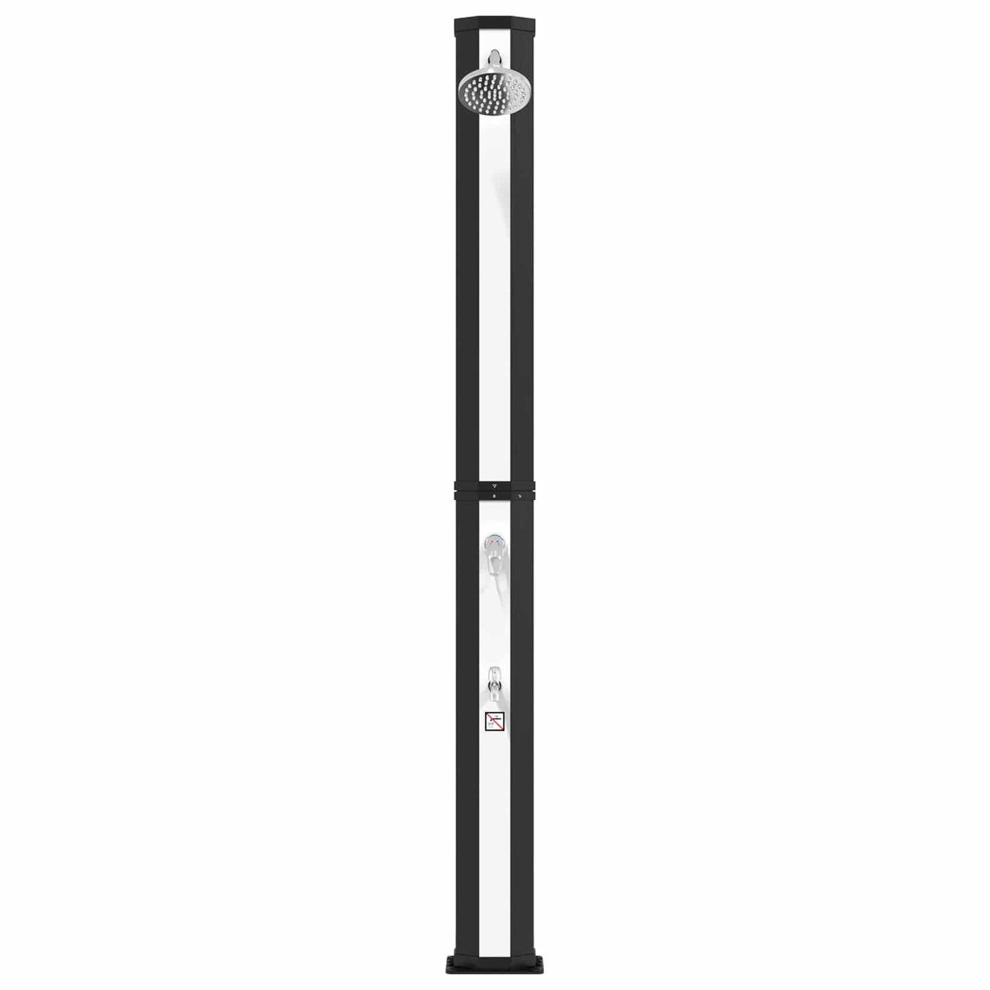 SolDusj med dusjhode og kran 40 l PVC, ABS, Sinklegering