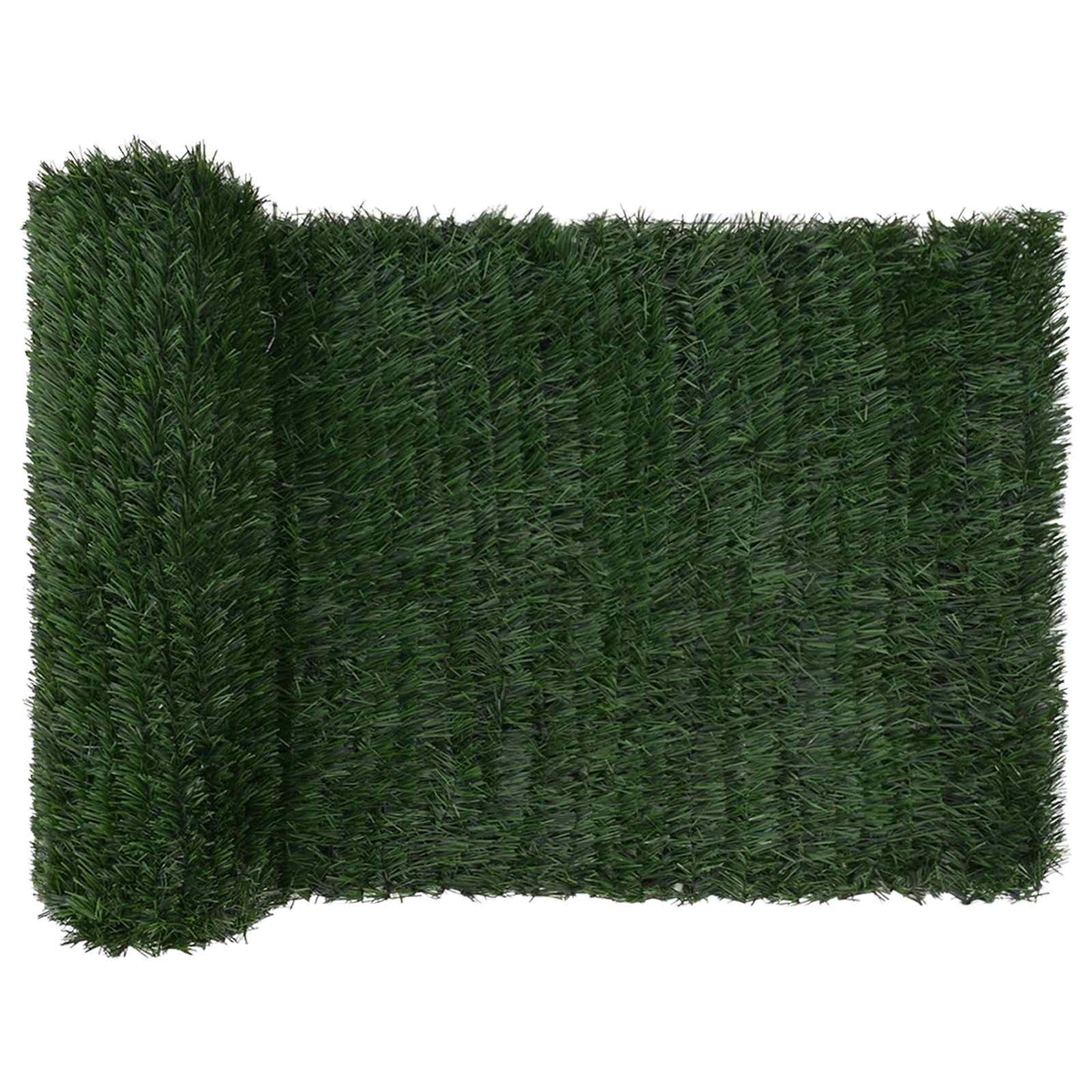 Kunstig gjerde Mørkegrønn 1 x 3 m PVC og stål