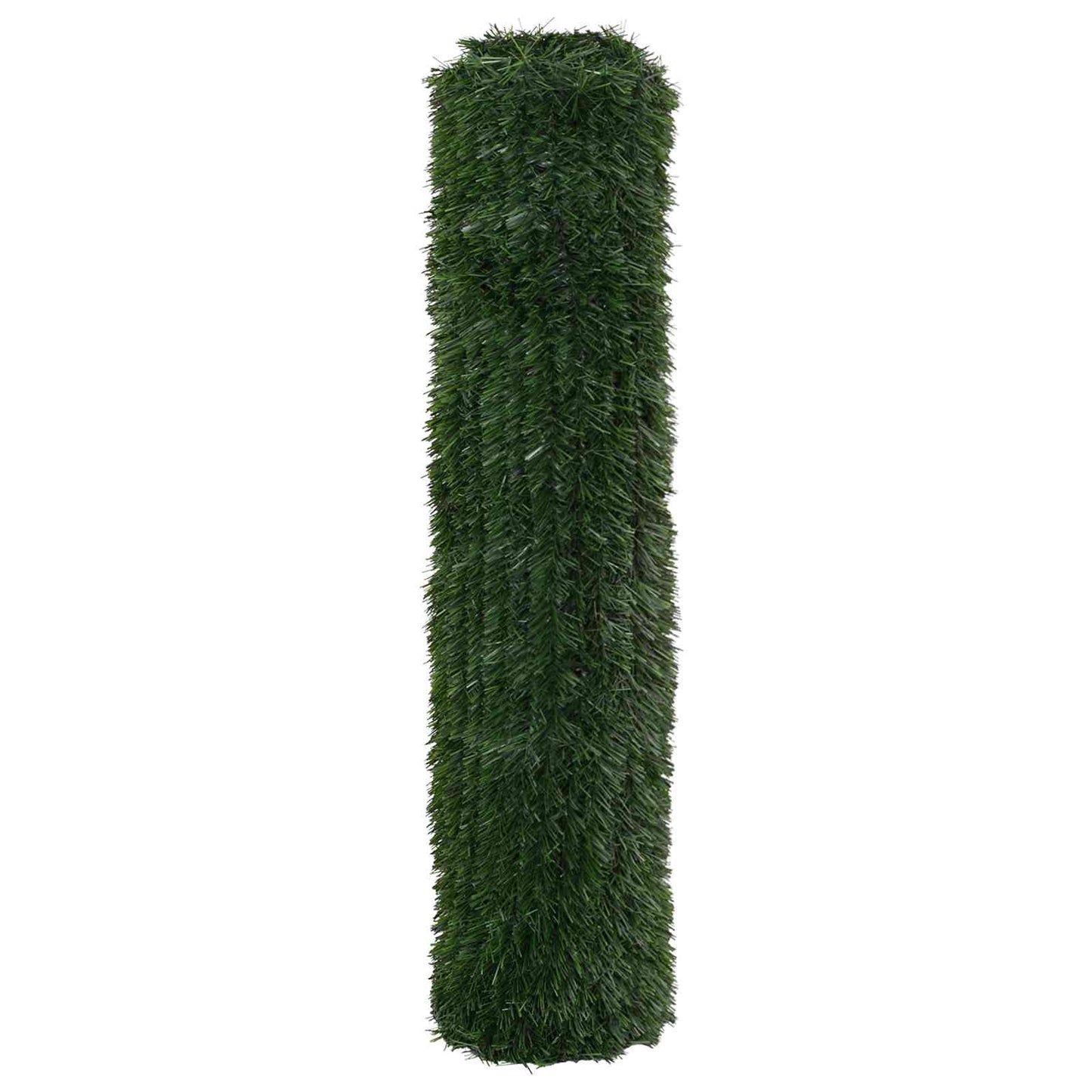 Kunstig gjerde Mørkegrønn 1,5 x 5 m PVC og stål