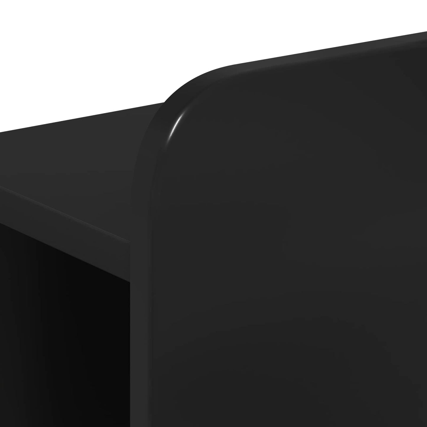 Sengeramme med oppbevaring Svart 90 x 190 cm Konstruert tre