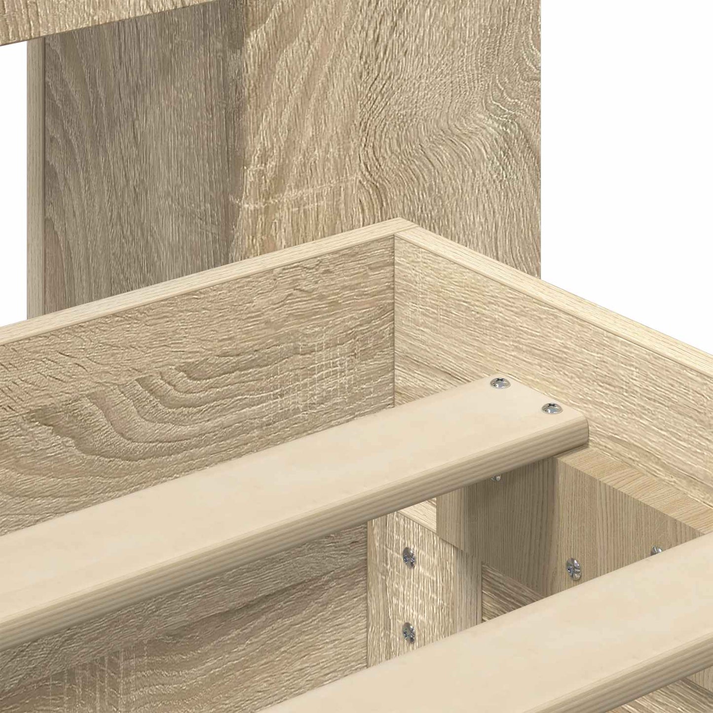 Sengeramme med oppbevaring Sonoma eik 75 x 190 cm