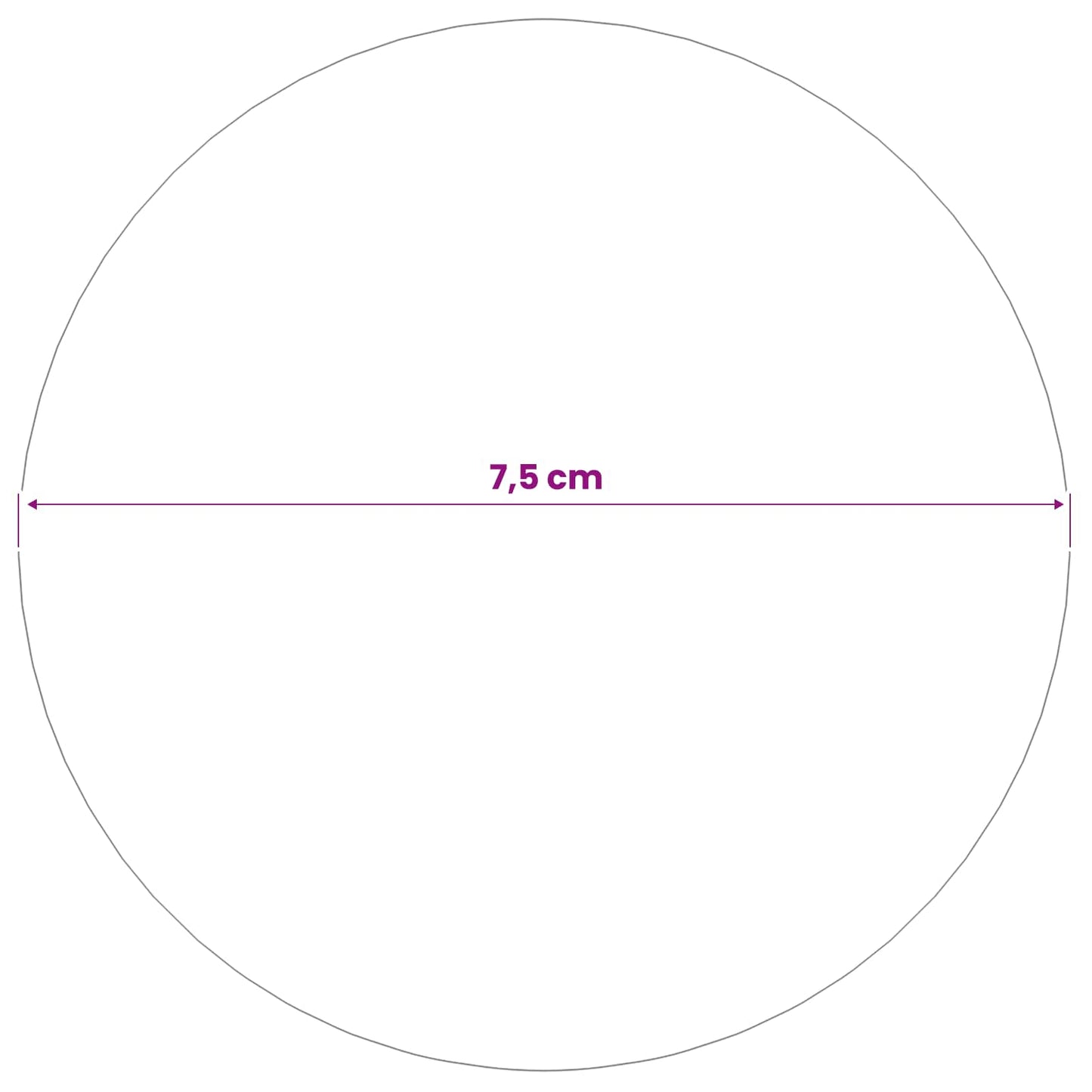 Børstet Ball 6 stk. Ø 7,5 cm Sølv Rustfritt stål 201