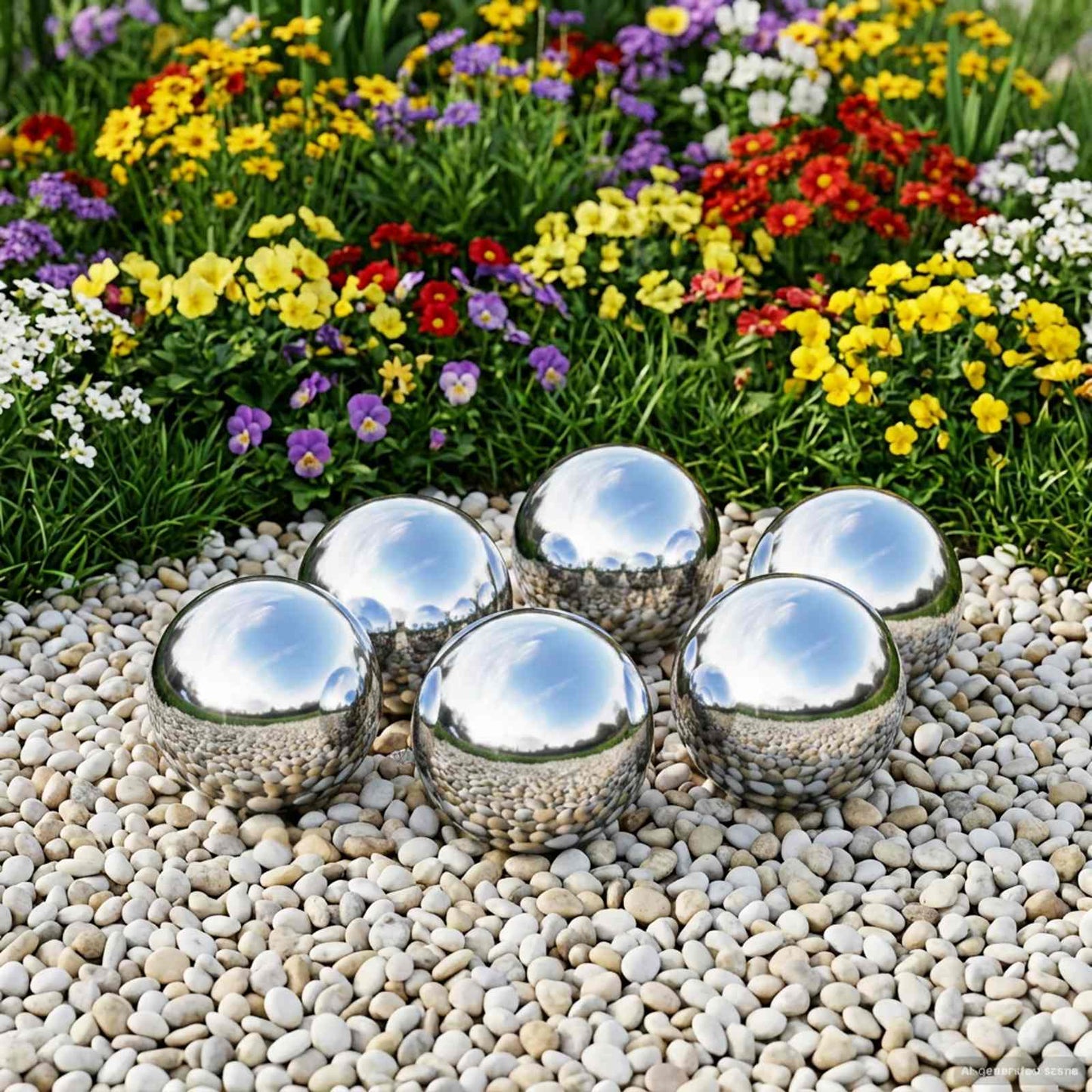 Speilball 6 pcs Ø 7,5 cm Sølv Rustfritt stål 201