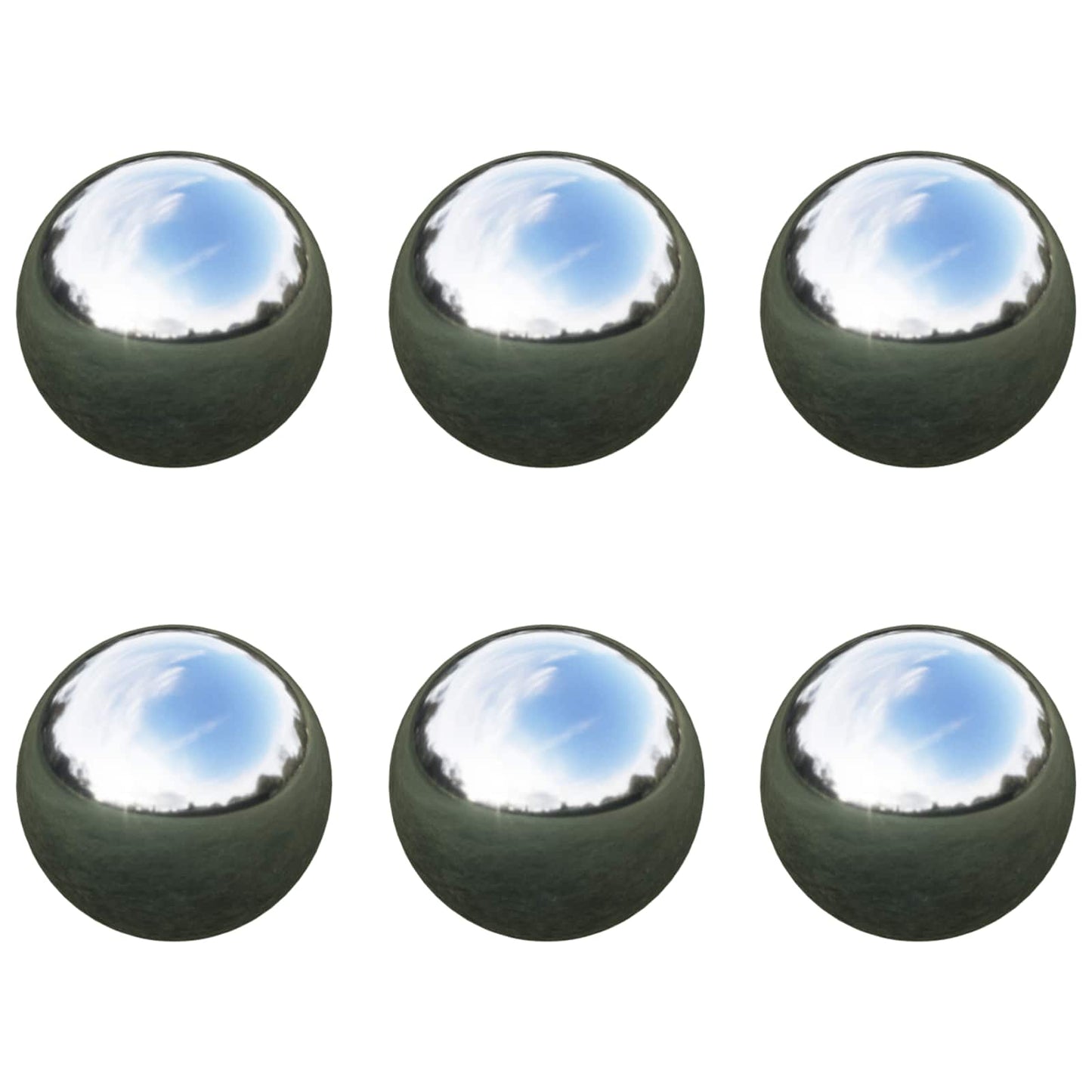 Speilball 6 pcs Ø 7,5 cm Sølv Rustfritt stål 201