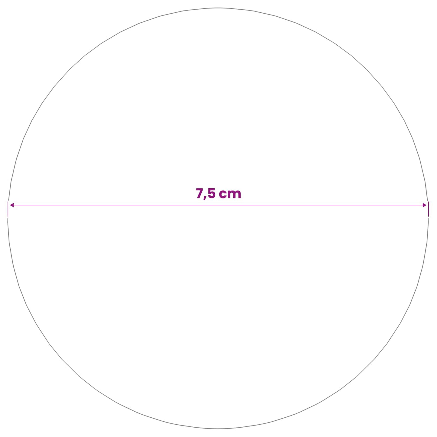 Speilball 6 stk. Ø 7,5 cm Sølv Rustfritt stål 201