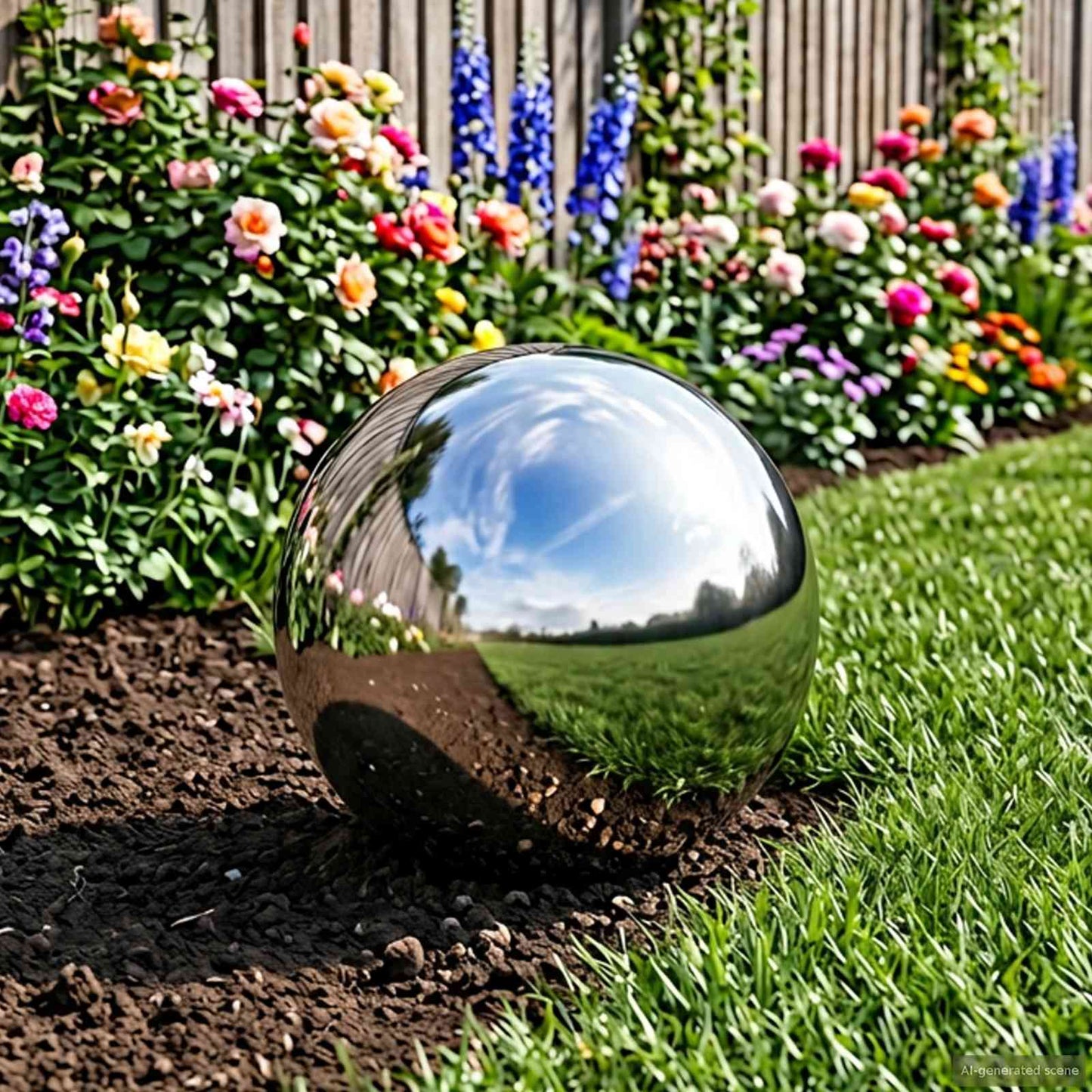 Speilball Ø 20 cm Sølv Rustfritt stål 201
