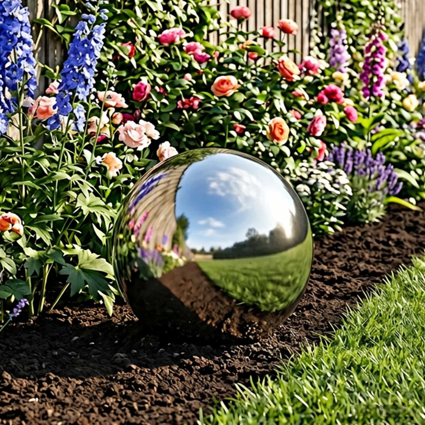 Speilball Ø 30 cm Sølv Rustfritt stål 201