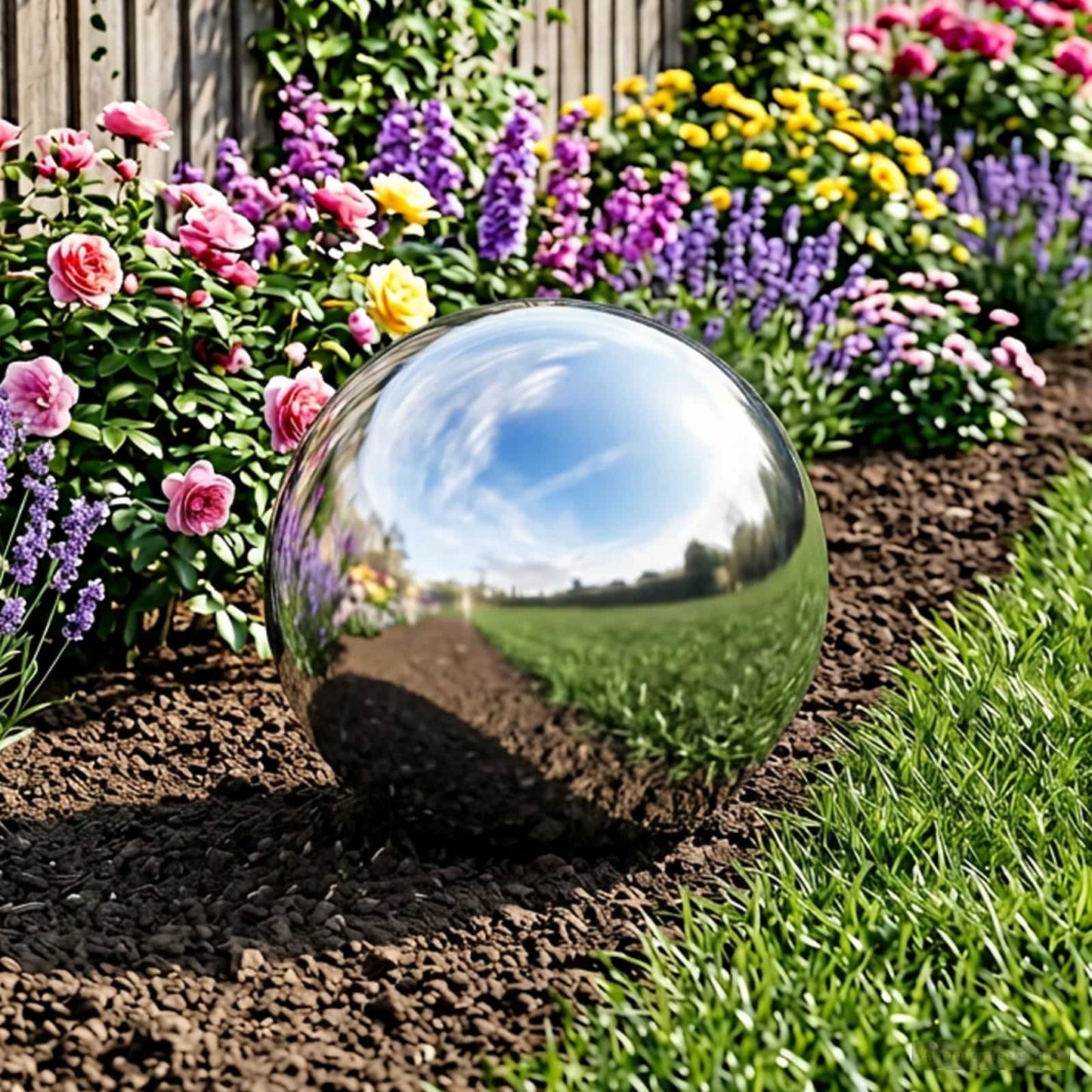 Speilball Ø 37,5 cm Sølv Rustfritt stål 201