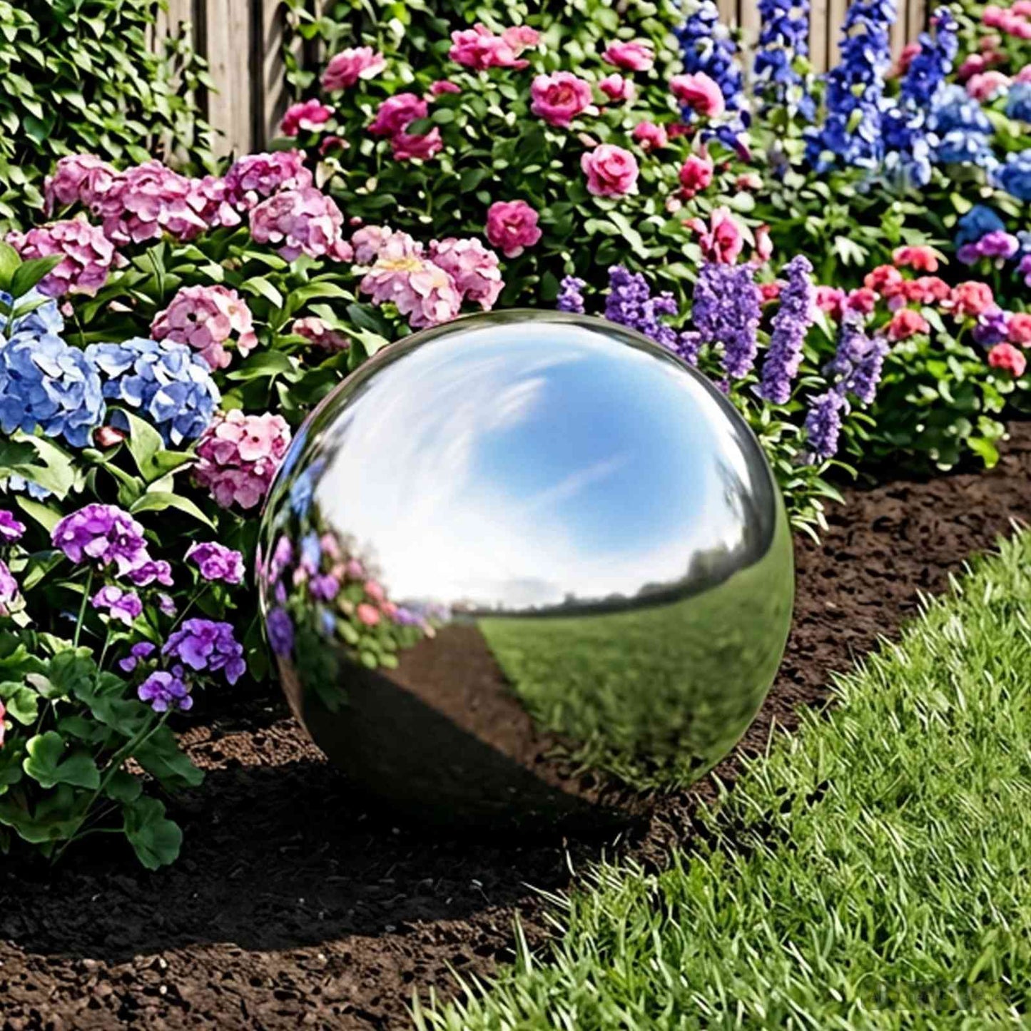 Speilball Ø 47 cm Sølv Rustfritt stål 201