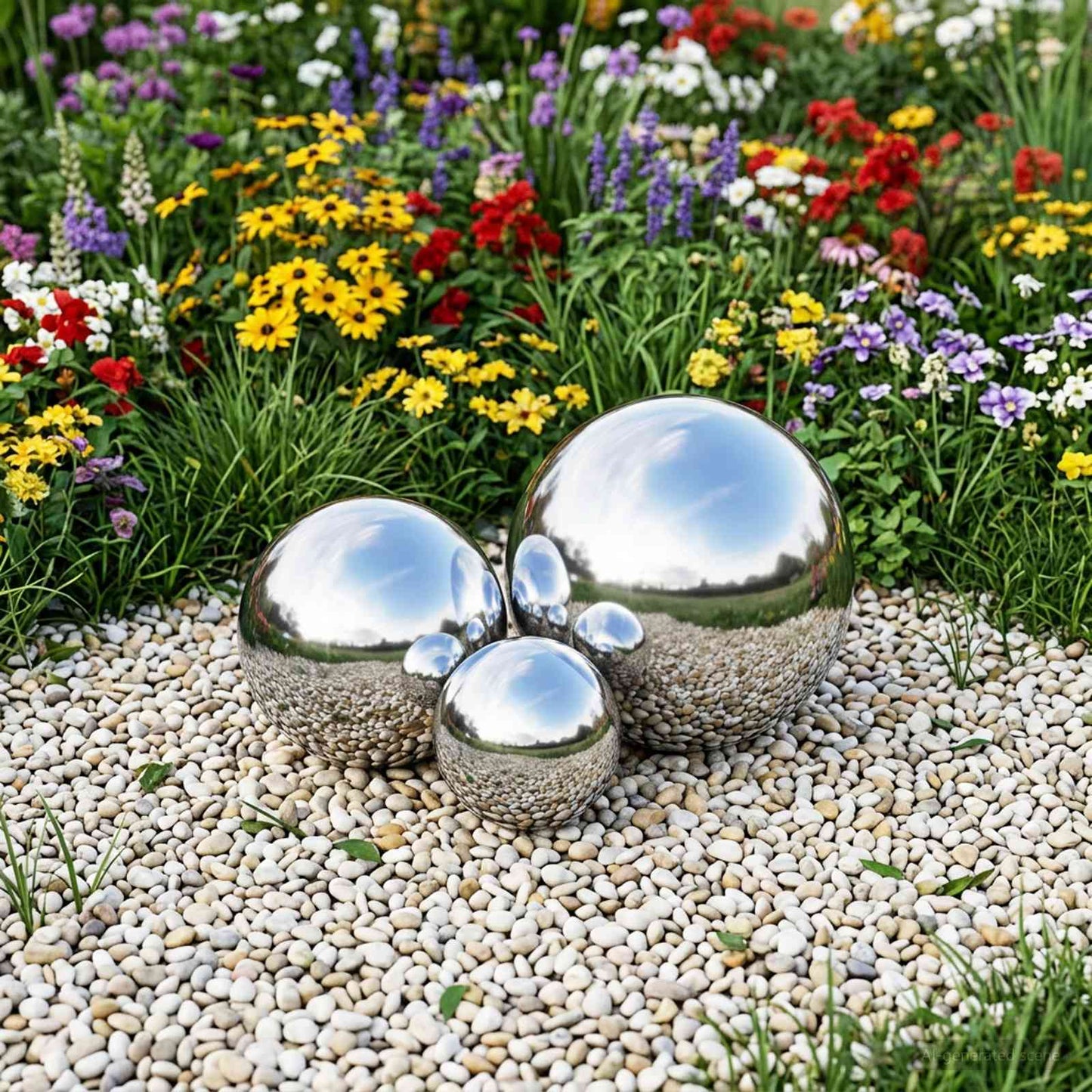 Speilball 3 pcs Ø 20 cm Sølv Rustfritt stål 201