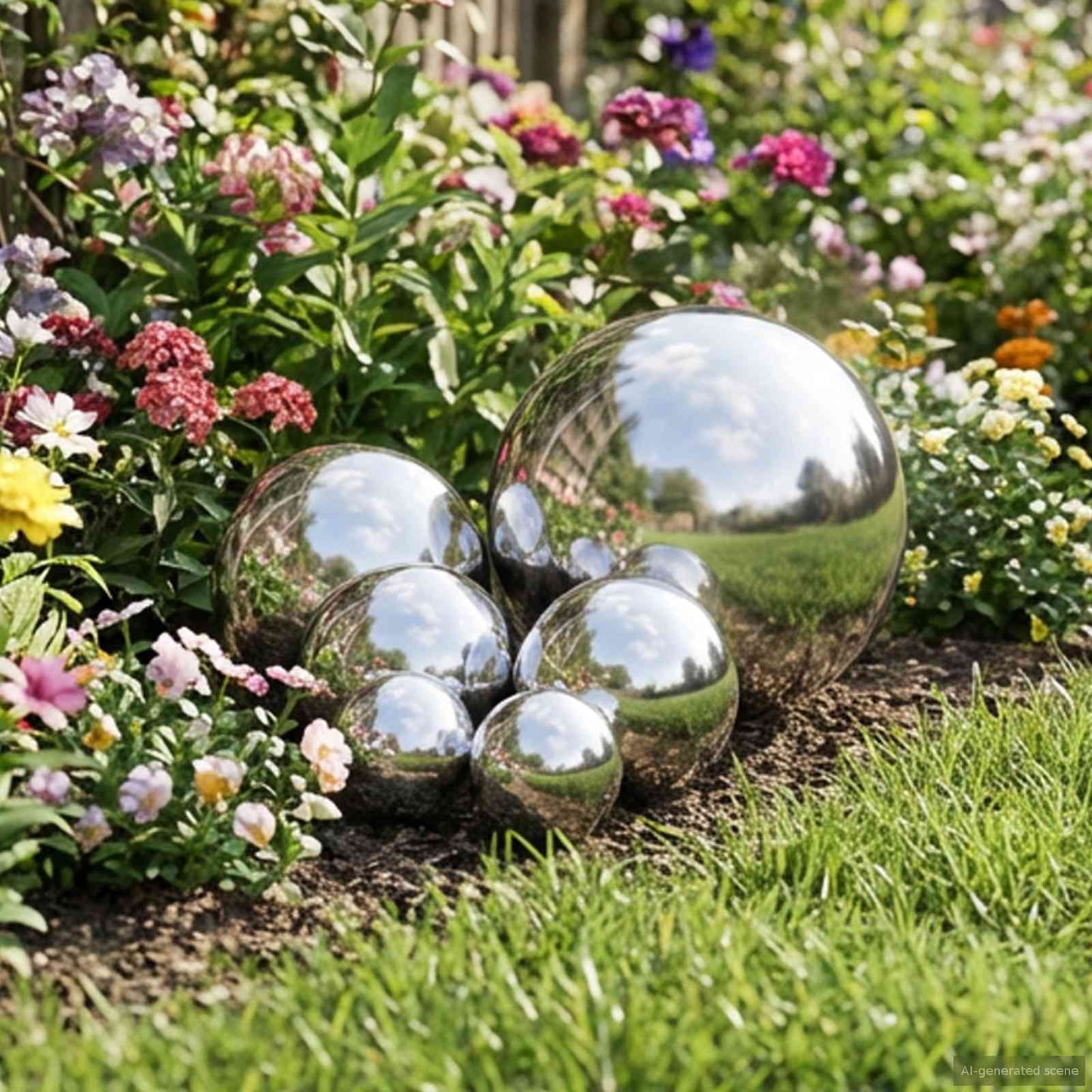 Speilball 6 stk. Ø 15 cm Sølv Rustfritt stål 201