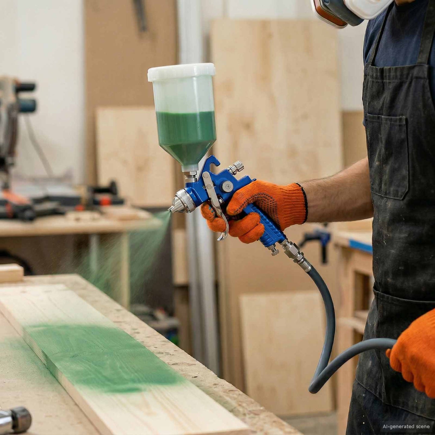 HVLP spraypistol dyse 2 mm dyse Sølv Rustfritt stål