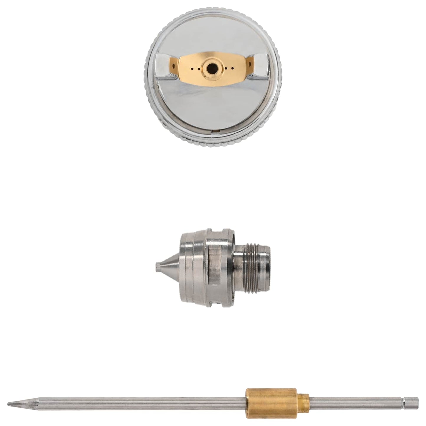 HVLP spraypistol dyse 2 mm dyse Sølv Rustfritt stål