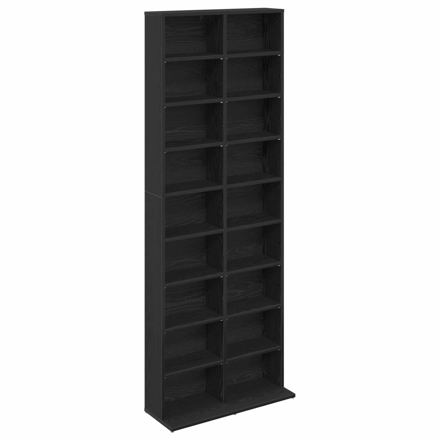 CD skap Svart eik 65 x 23,5 x 175 cm Konstruert tre